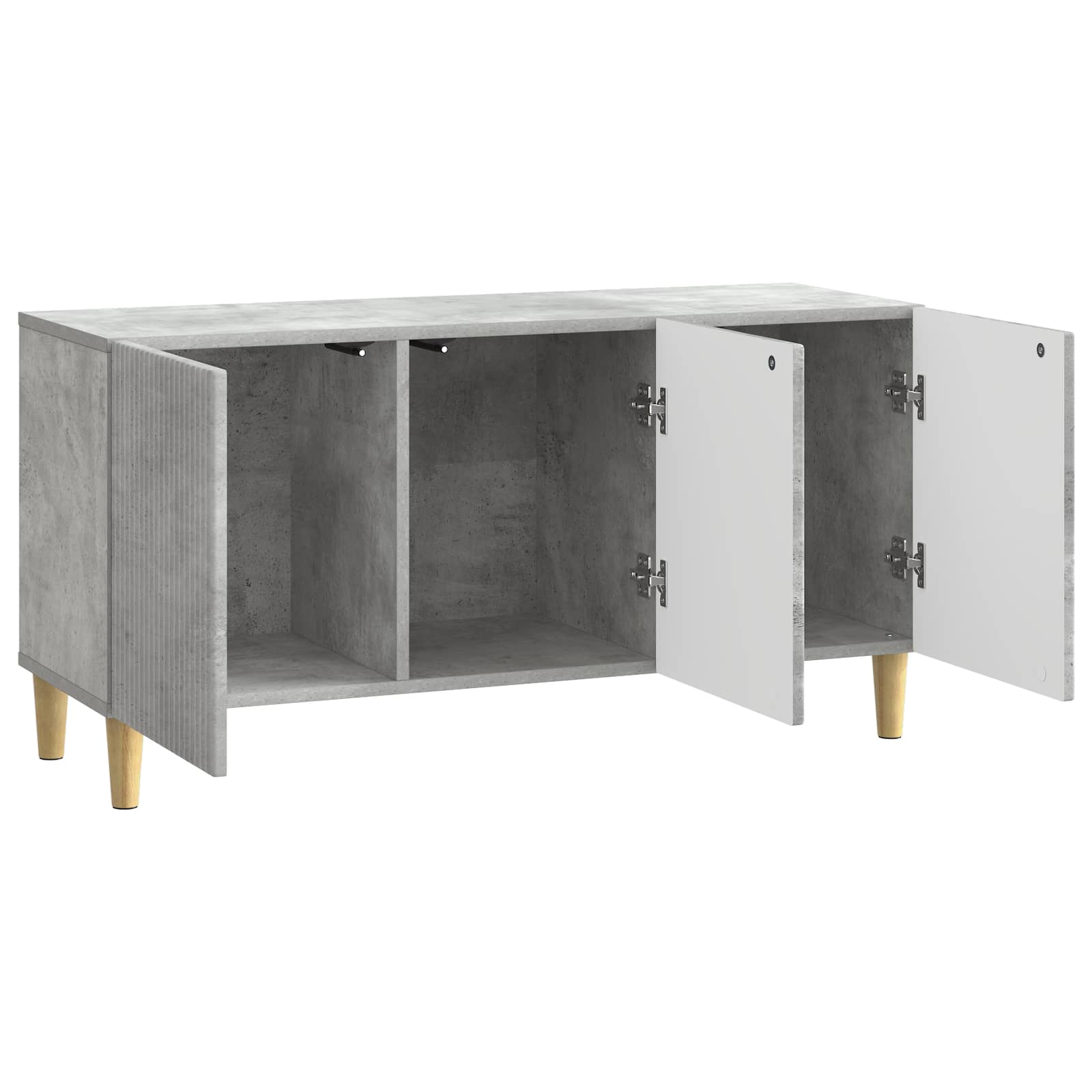 Meuble TV Gris béton 99 x 34,5 x 50 cm Bois d'ingénierie - XIOS
