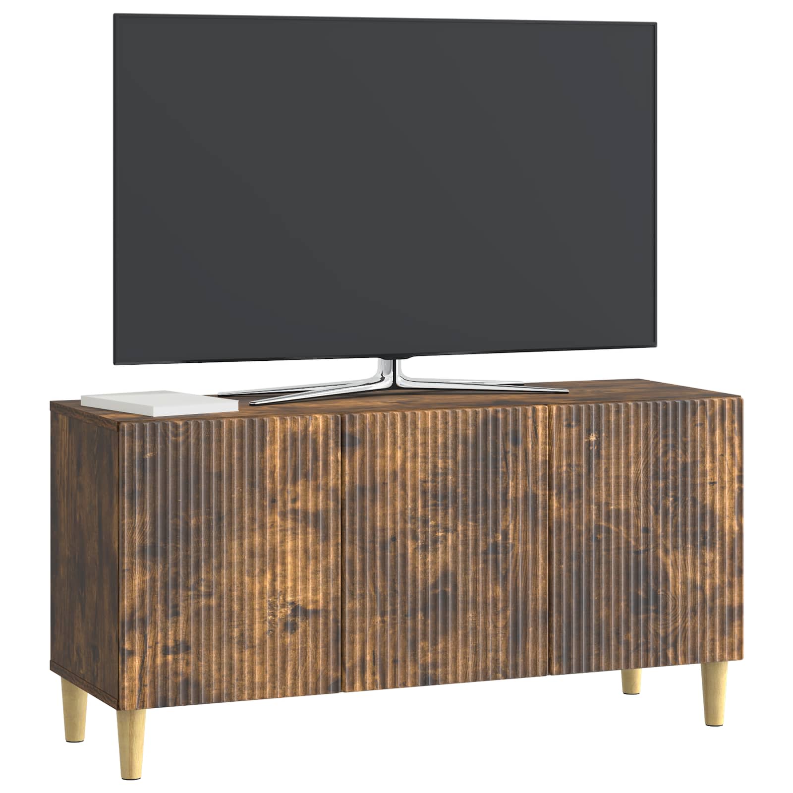 Meuble TV Chêne fumé 99 x 34,5 x 50 cm Bois d'ingénierie - XIOS
