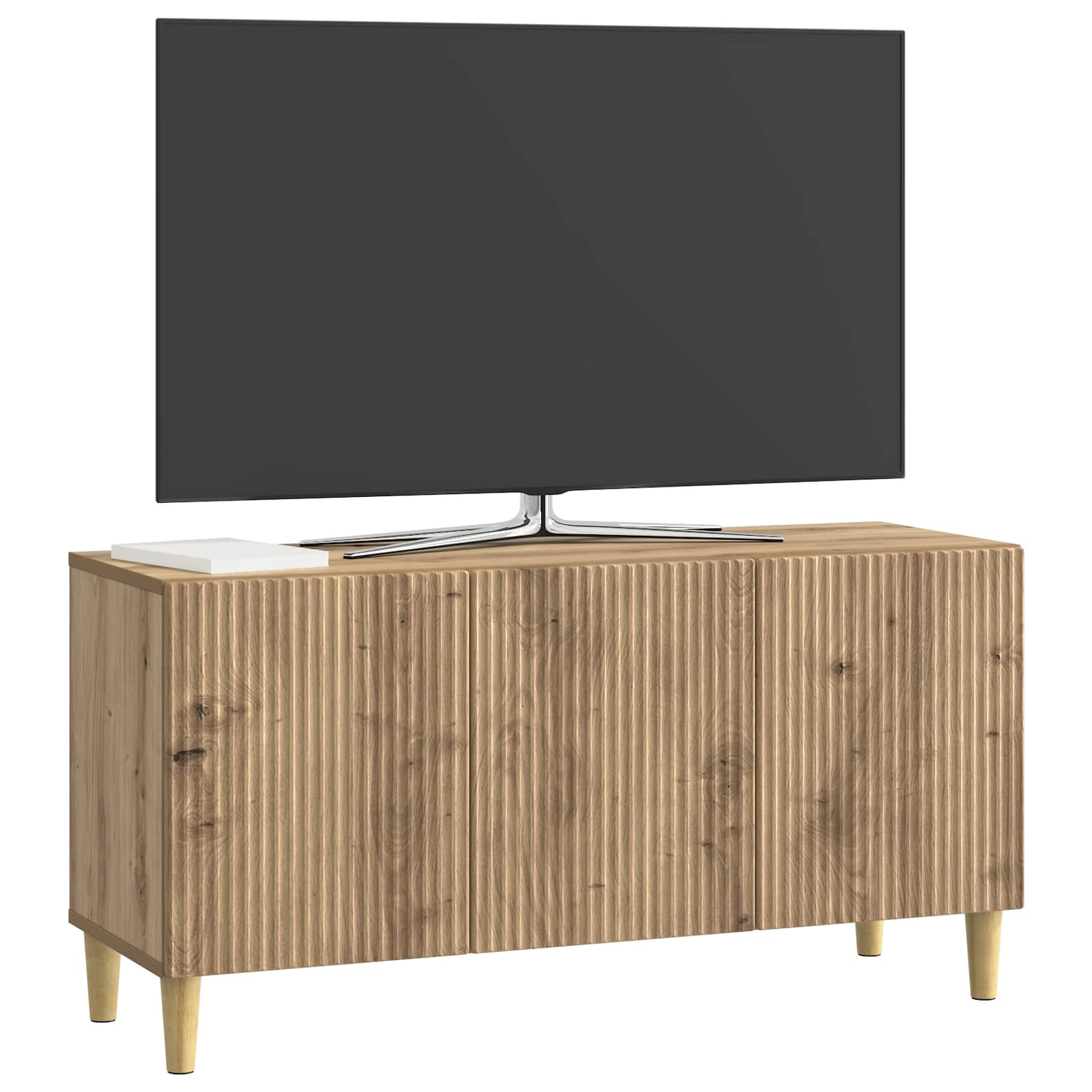 Meuble TV Chêne artisanal 99 x 34,5 x 50 cm Bois d'ingénierie - XIOS