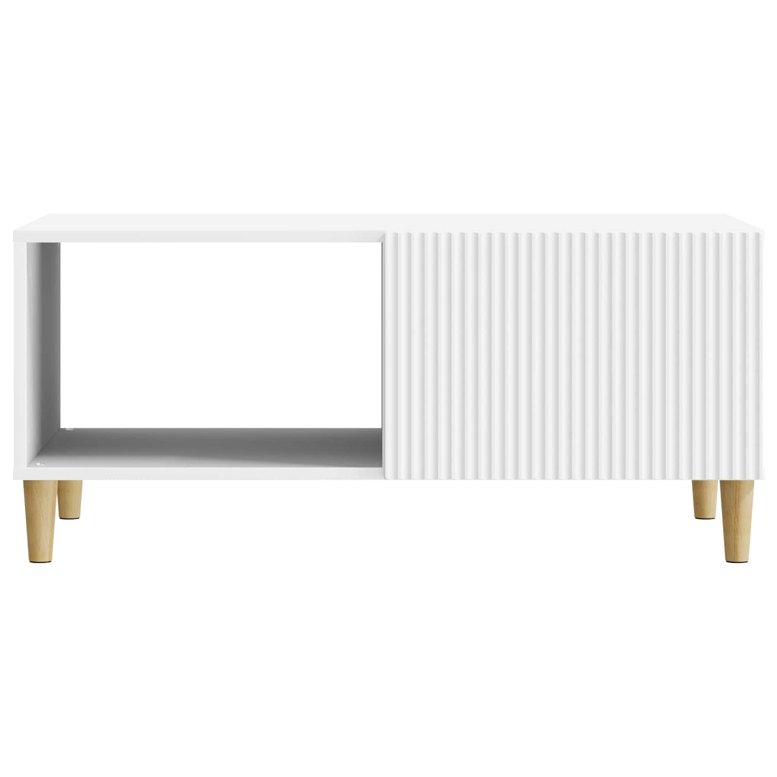 Table basse Blanc 90 x 50 x 40 cm Bois d'ingénierie - XIOS