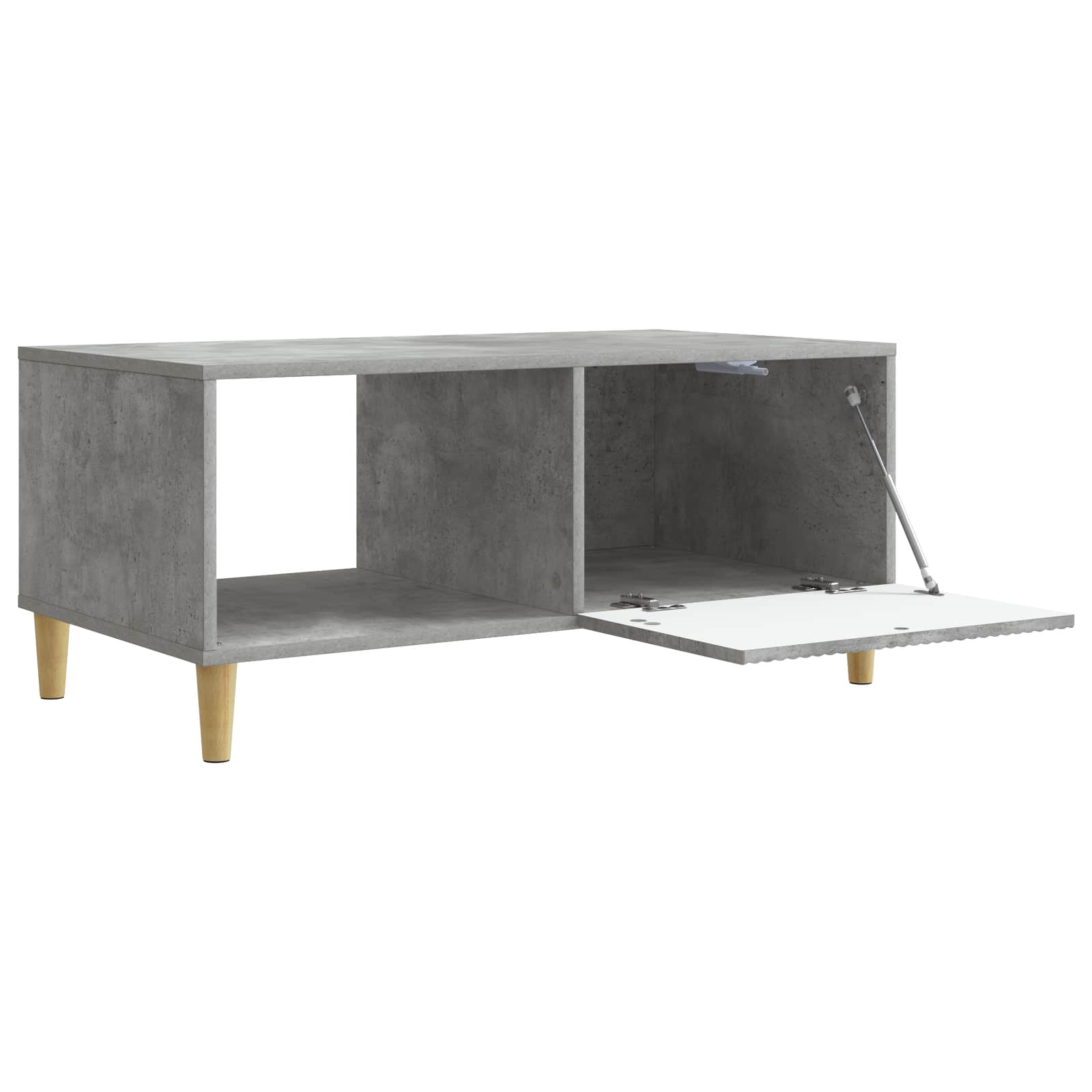 Table basse Gris béton 90 x 50 x 40 cm Bois d'ingénierie - XIOS