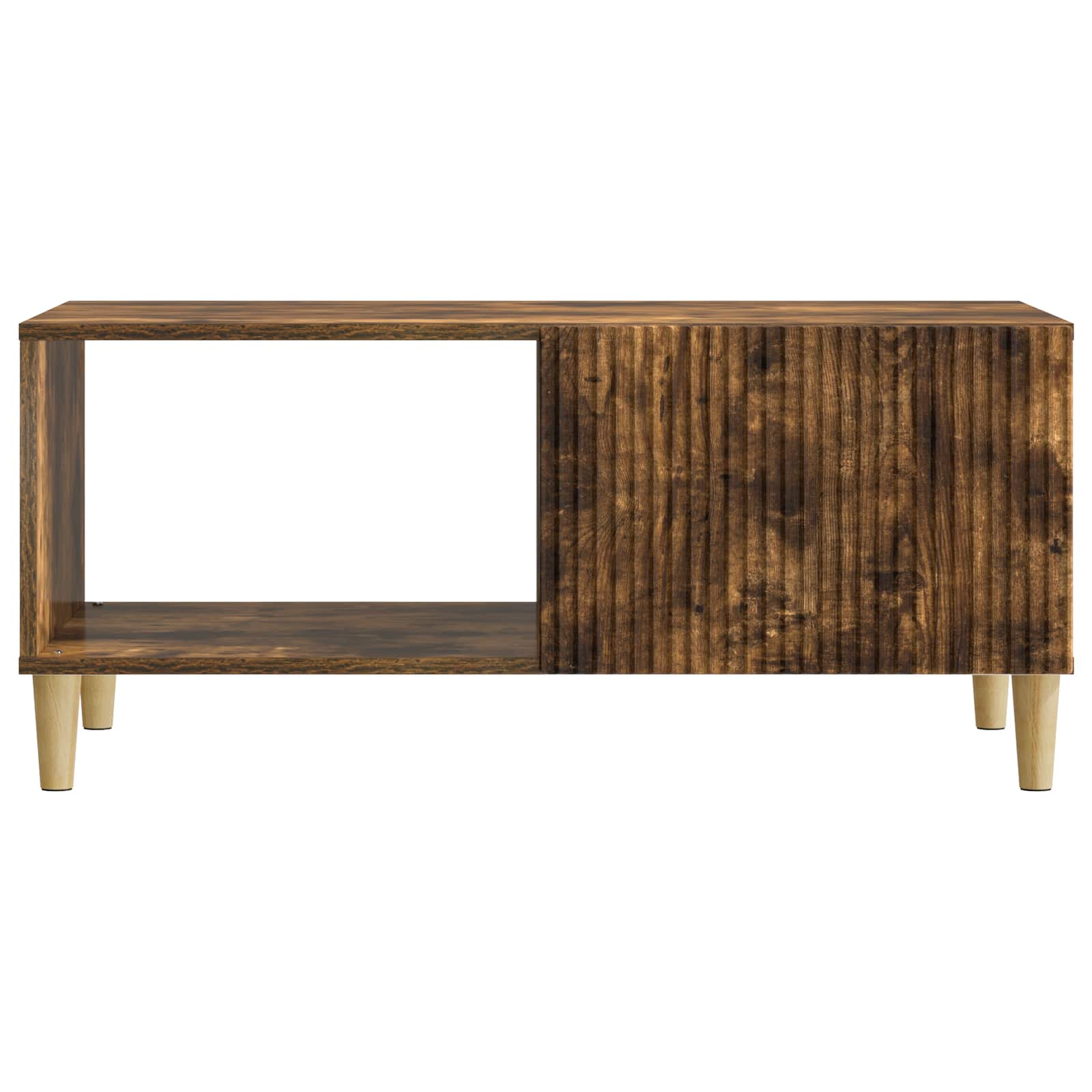 Table basse Chêne fumé 90 x 50 x 40 cm Bois d'ingénierie - XIOS