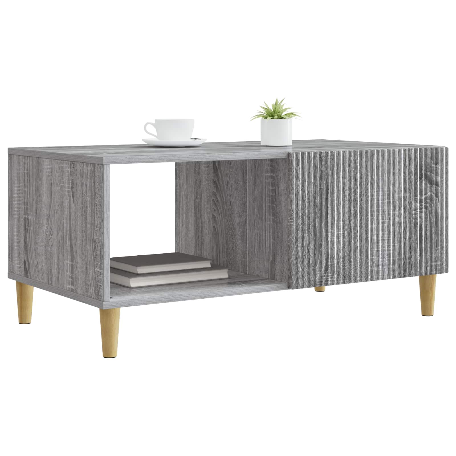 Table basse Sonoma gris 90 x 50 x 40 cm Bois d'ingénierie - XIOS