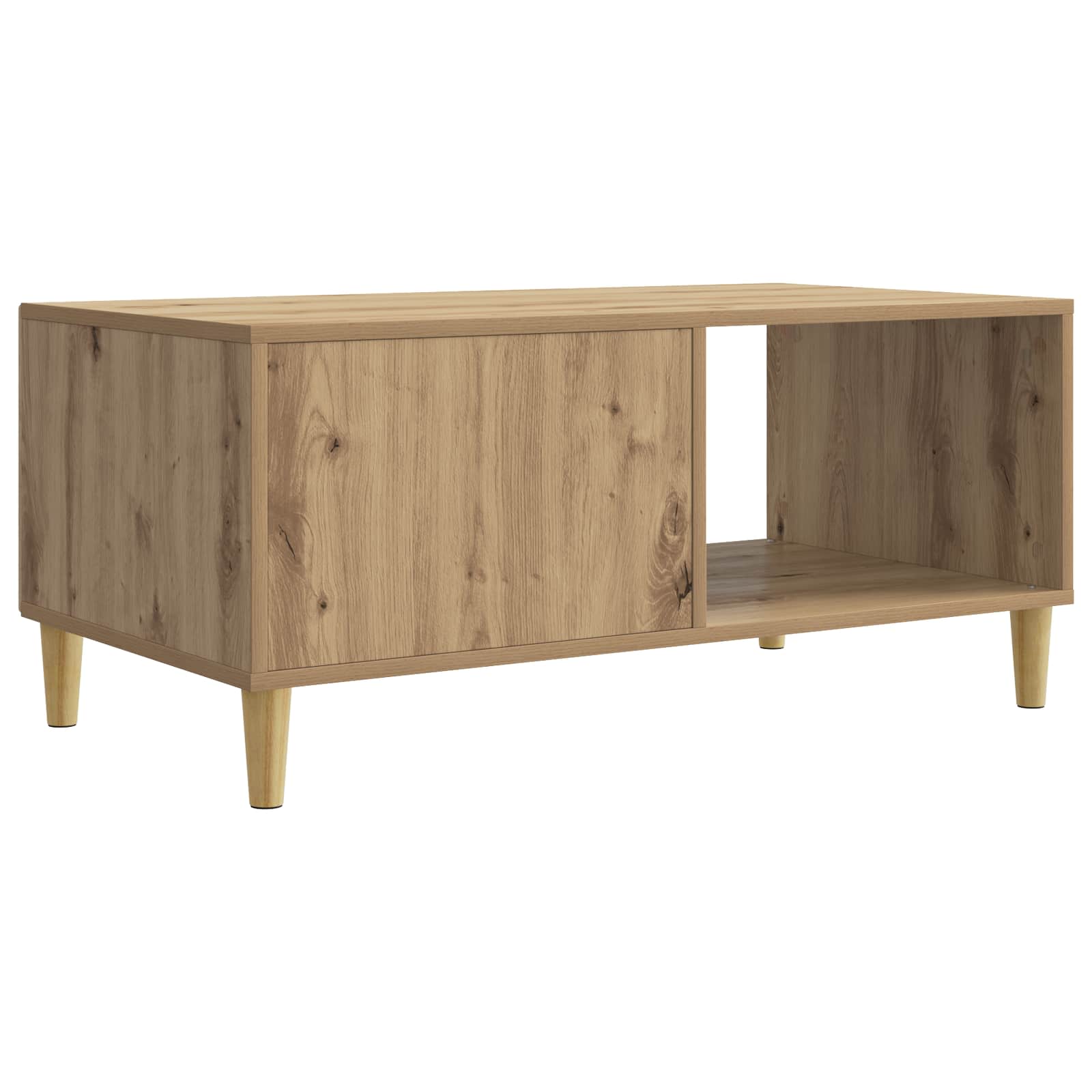 Table basse Chêne artisanal 90 x 50 x 40 cm Bois d'ingénierie - XIOS