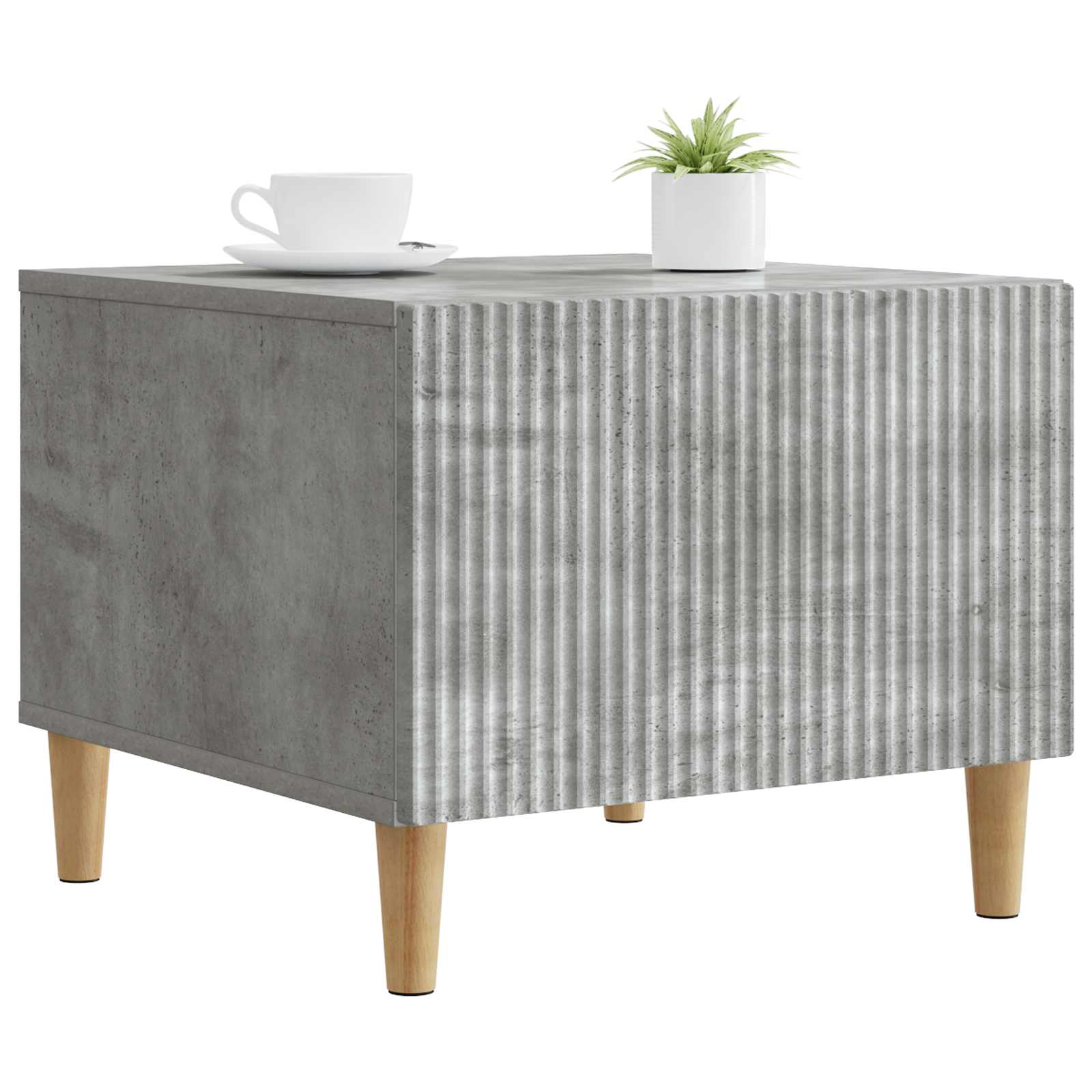Table basse Gris béton 49 x 50 x 40 cm Bois d'ingénierie - XIOS