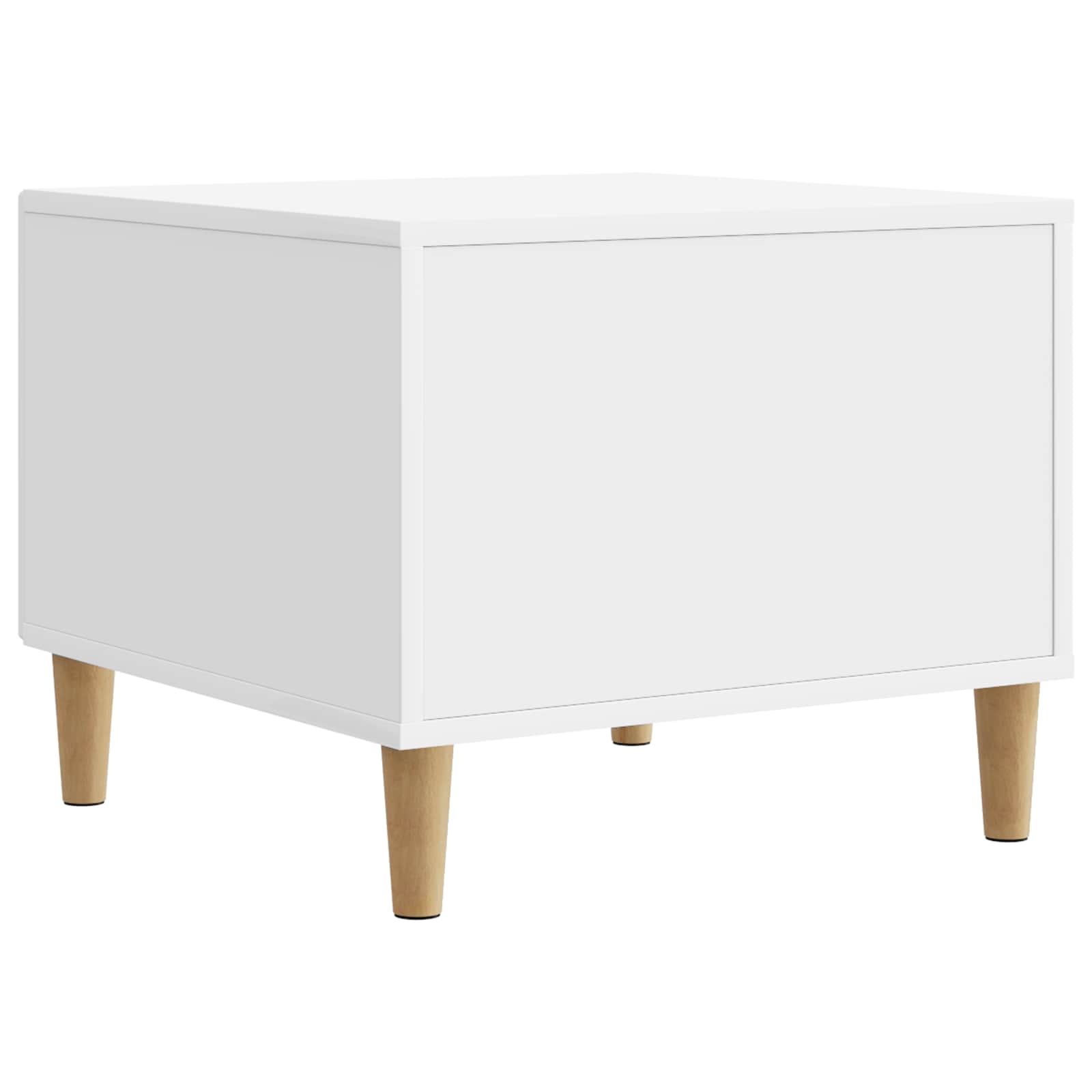 Table basse Blanc brillant 49 x 50 x 40 cm Bois d'ingénierie - XIOS