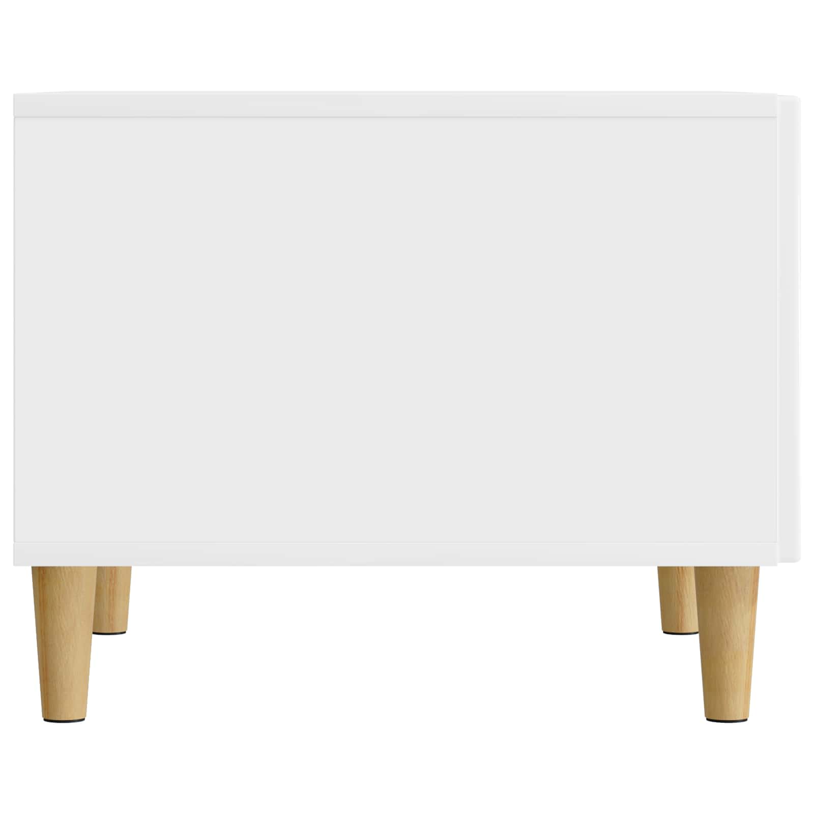 Table basse Blanc brillant 49 x 50 x 40 cm Bois d'ingénierie - XIOS