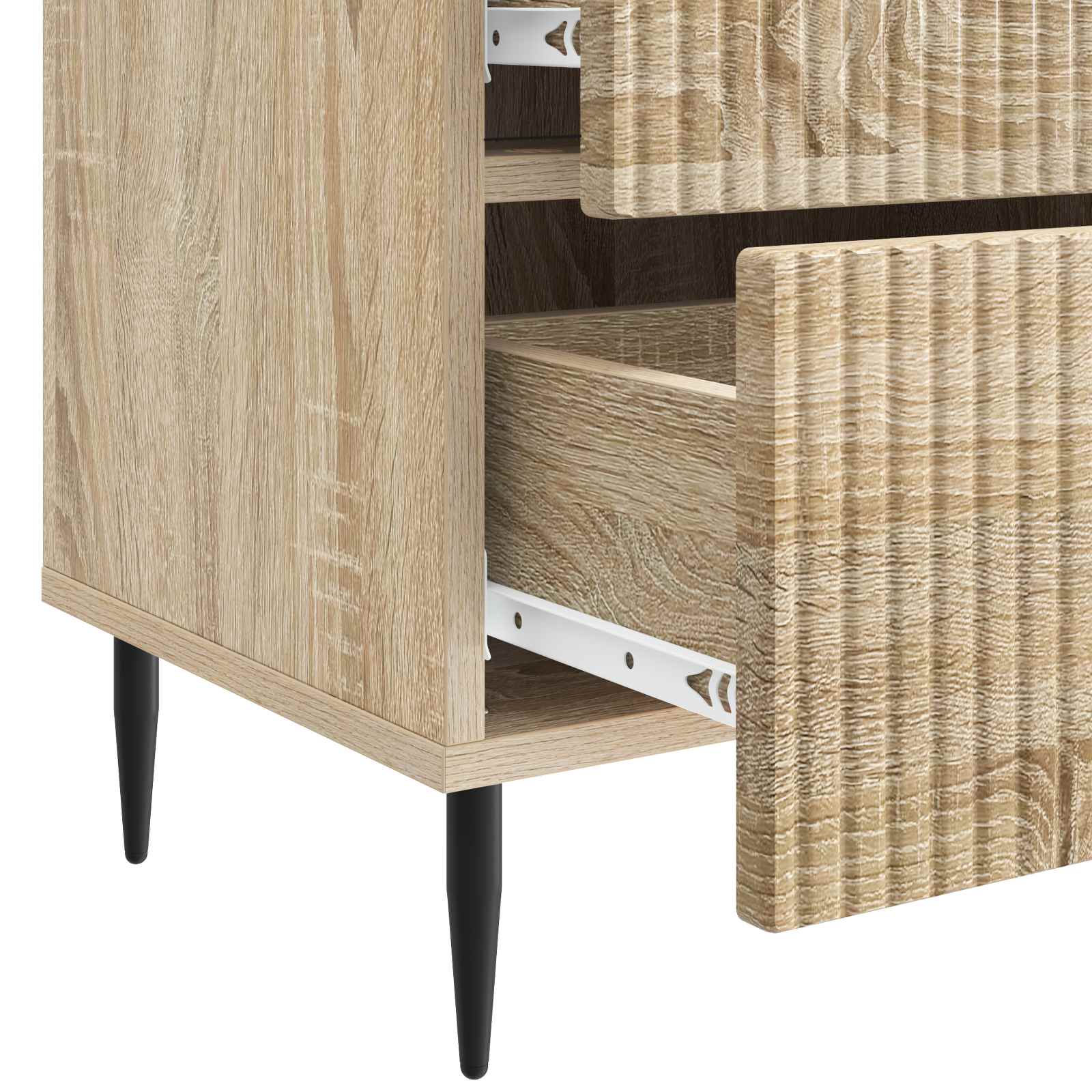 Cabinet de chevet 2 pcs Chêne Sonoma 43 x 34,5 x 47,5 cm - XIOS
