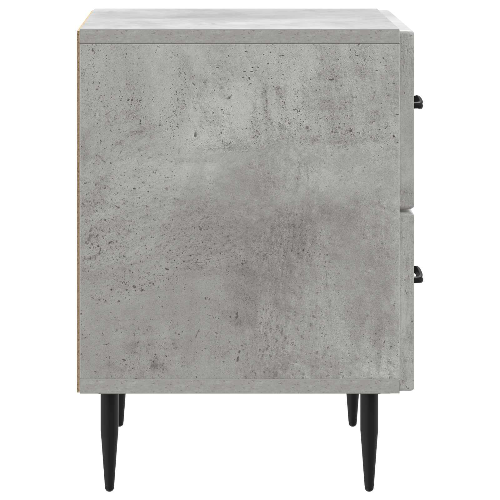 Cabinet de chevet 2 pcs Gris béton 43 x 34,5 x 47,5 cm - XIOS