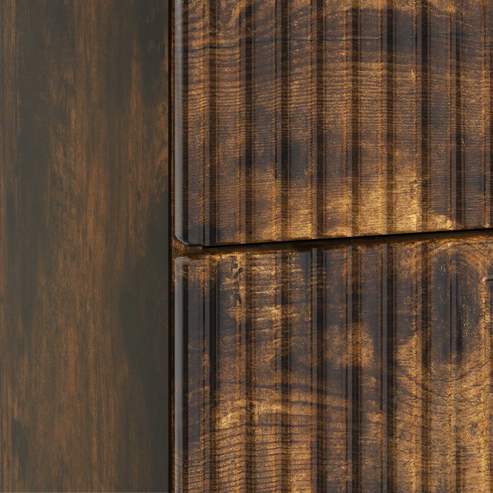 Cabinet de chevet avec tiroir Chêne fumé 43 x 34,5 x 47,5 cm - XIOS