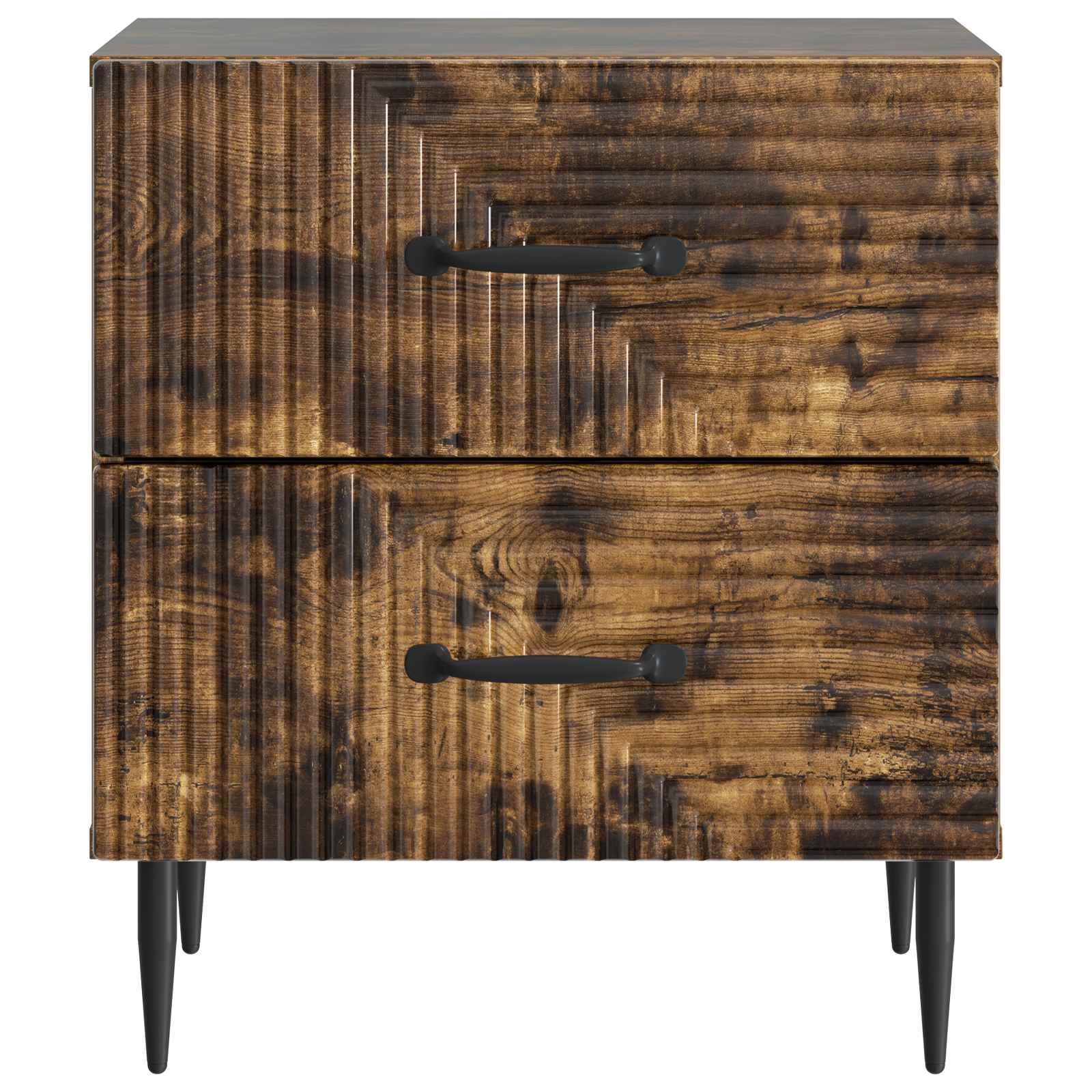 Cabinet de chevet avec tiroir Chêne fumé 43 x 34,5 x 47,5 cm - XIOS