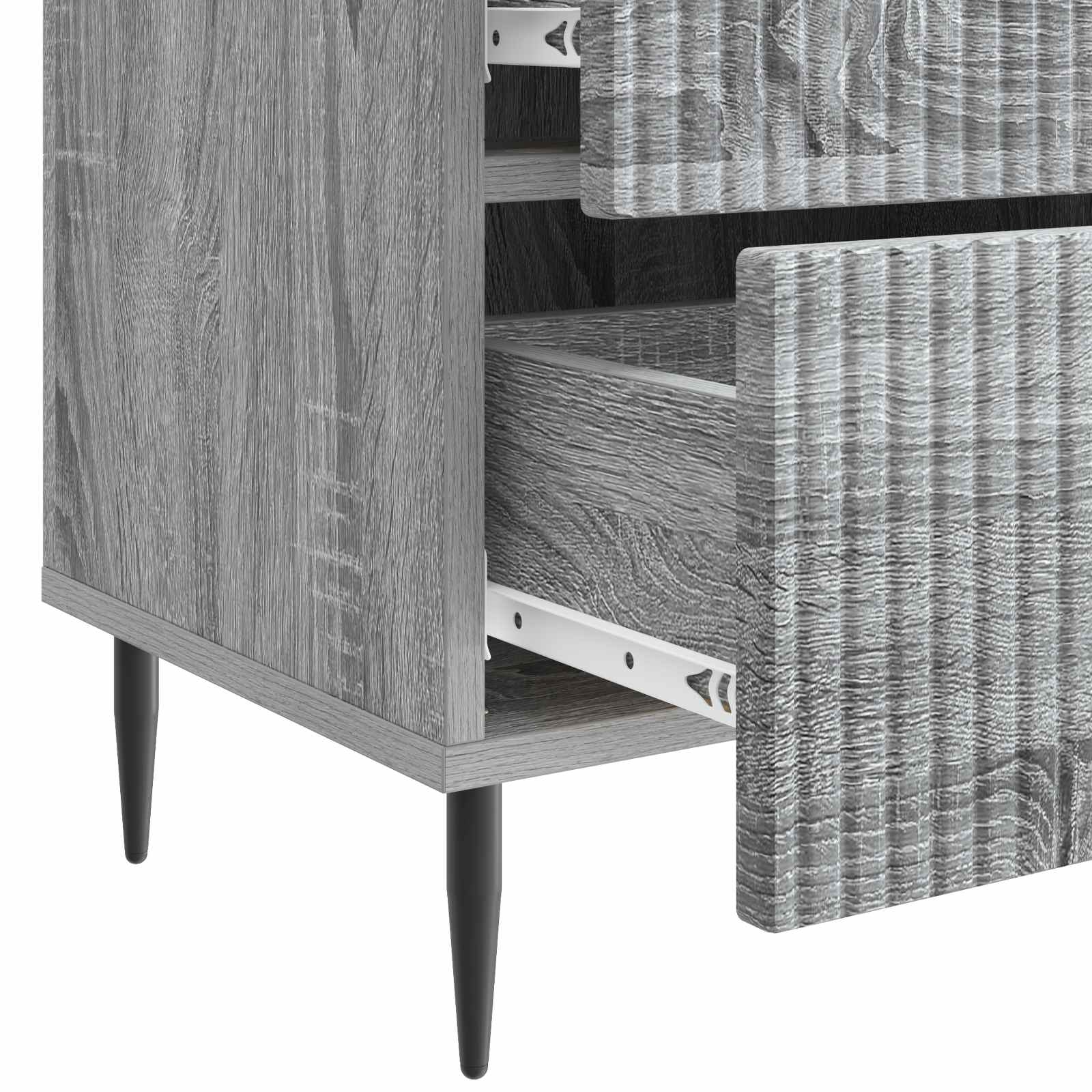 Cabinet de chevet avec tiroir Sonoma gris 43 x 34,5 x 47,5 cm - XIOS