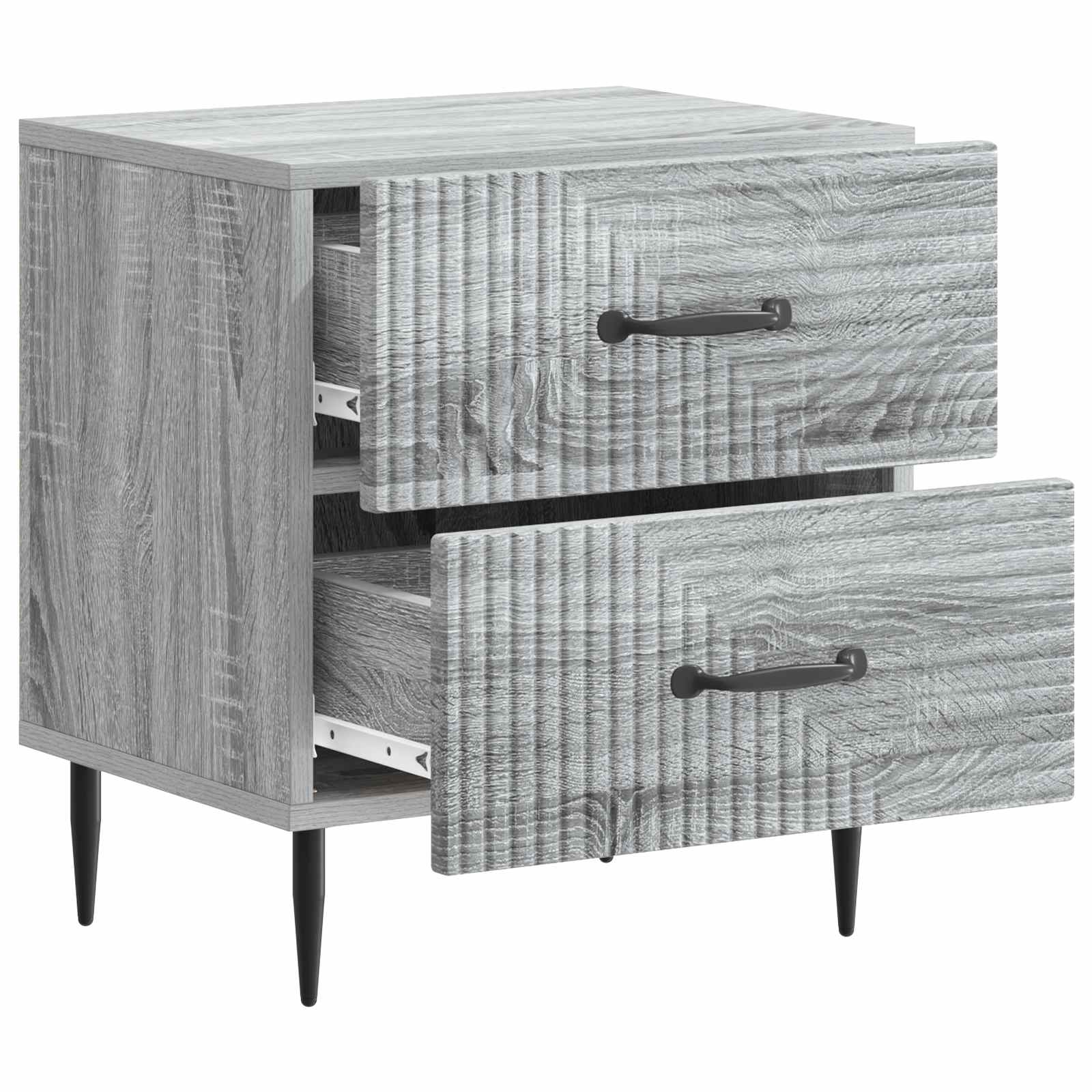 Cabinet de chevet avec tiroir Sonoma gris 43 x 34,5 x 47,5 cm - XIOS