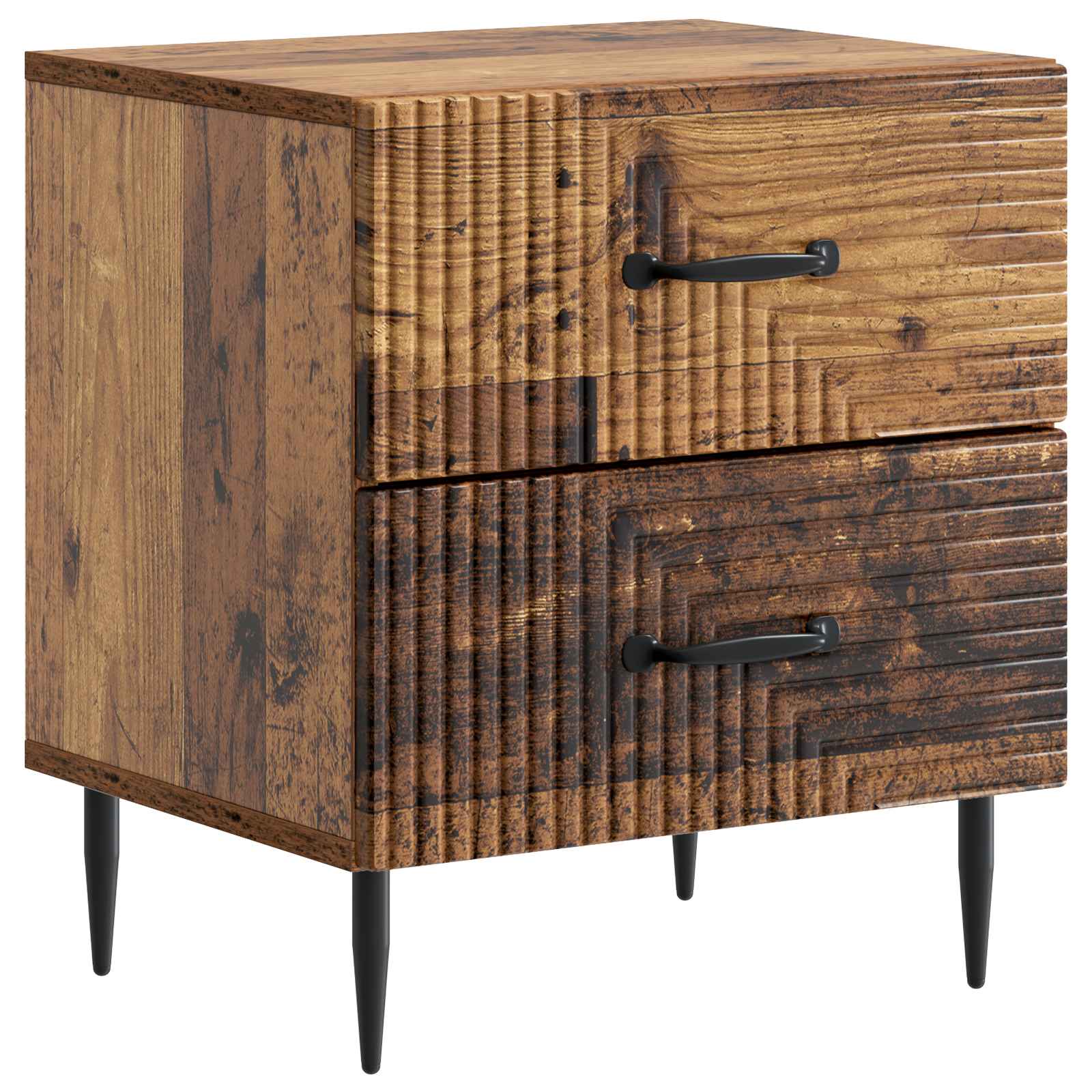 Cabinet de chevet avec tiroir Bois ancien 43 x 34,5 x 47,5 cm - XIOS