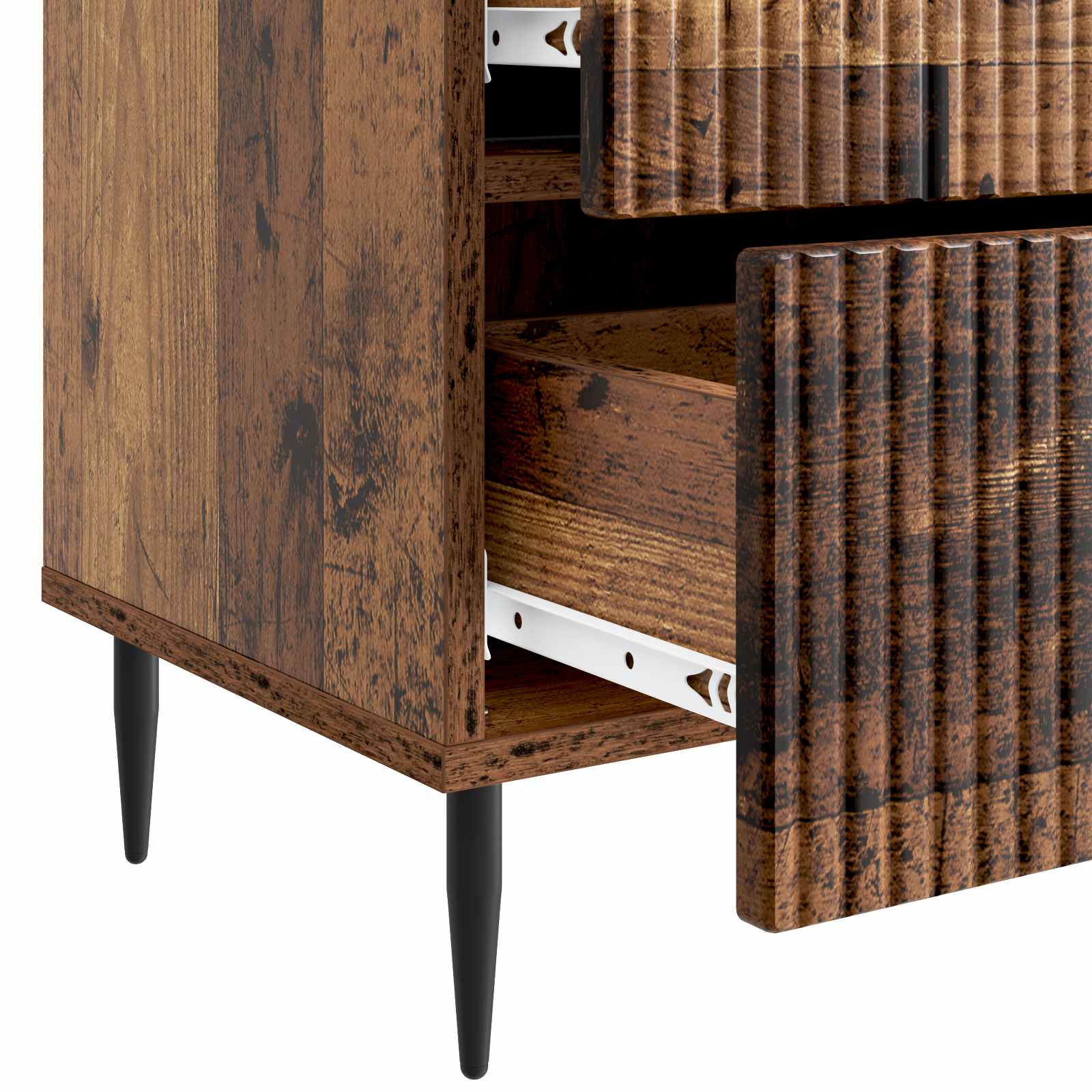 Cabinet de chevet 2 pcs Bois ancien 43 x 34,5 x 47,5 cm - XIOS