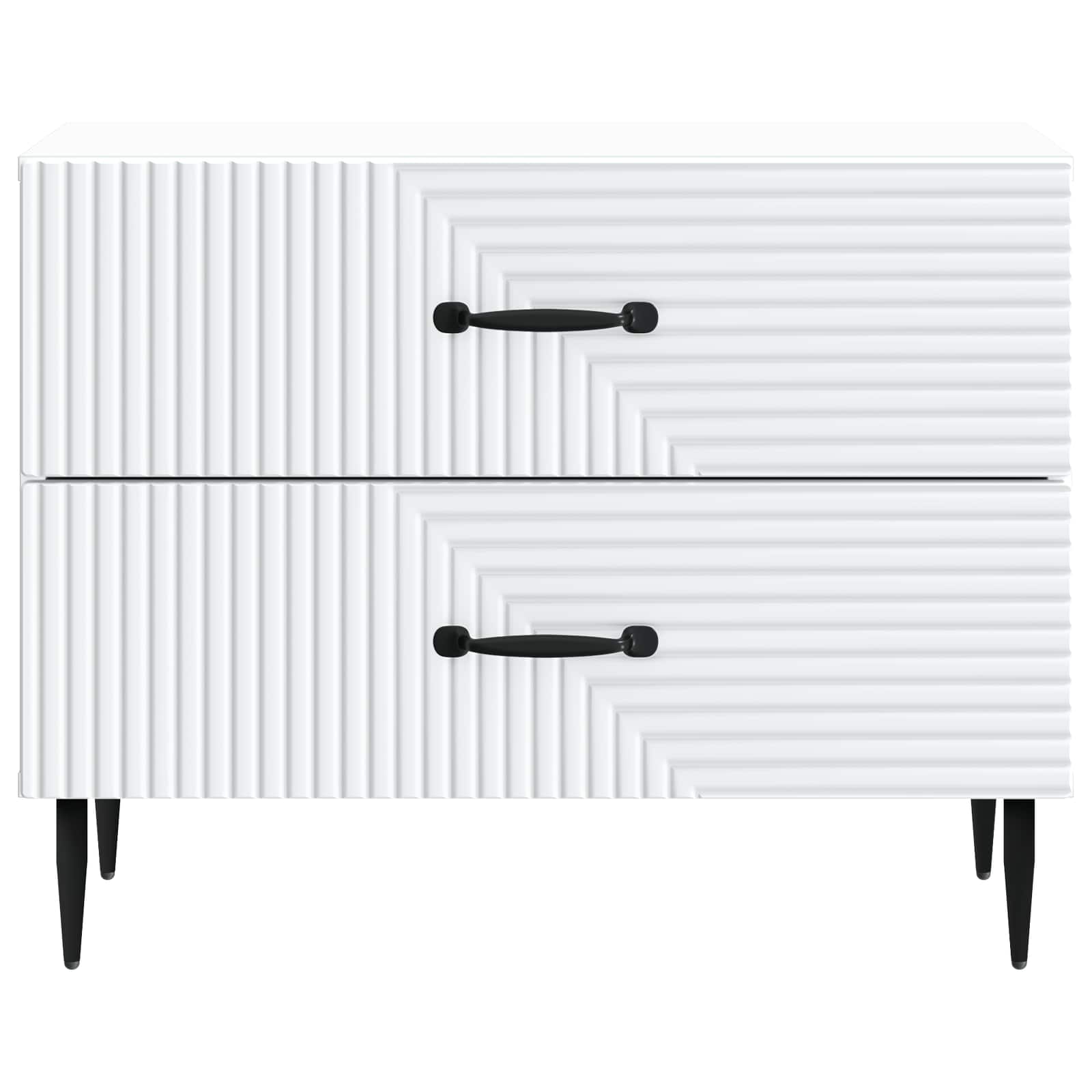 Cabinet de chevet Blanc 62 x 34,5 x 47,5 cm Bois d'ingénierie - XIOS