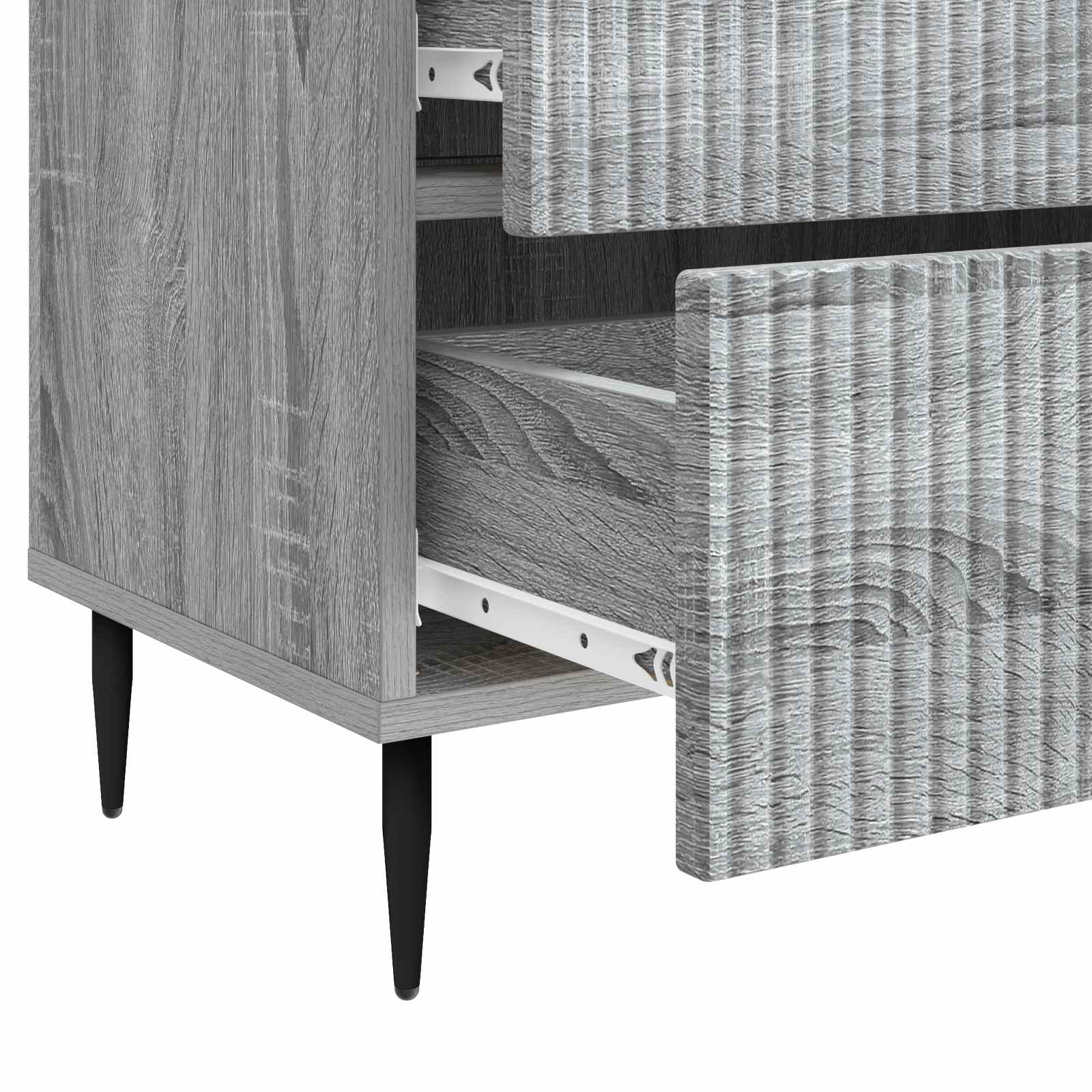 Cabinet de chevet avec tiroir Sonoma gris 62 x 34,5 x 47,5 cm - XIOS