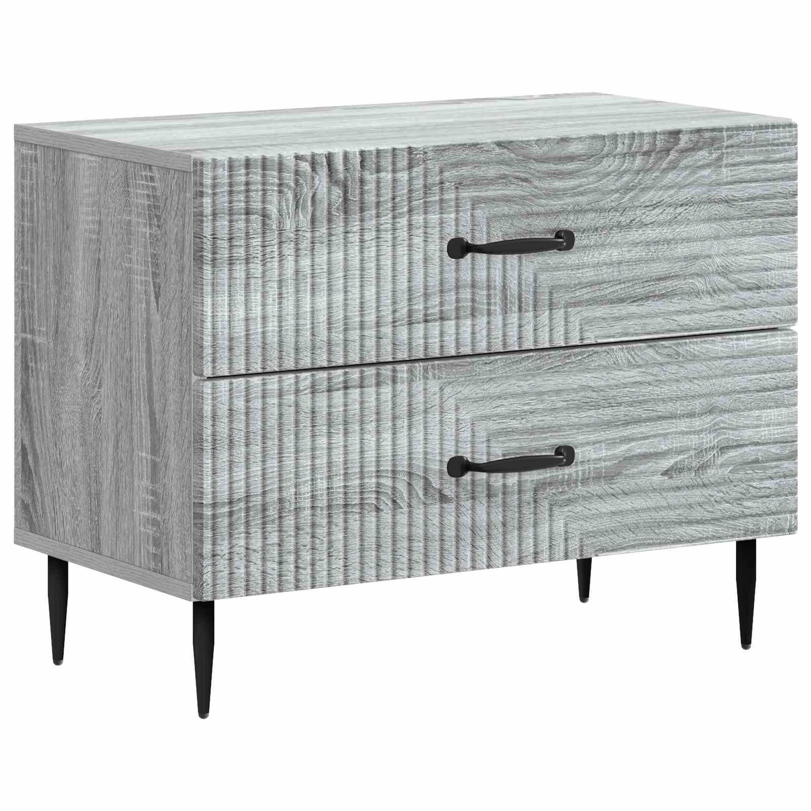 Cabinet de chevet avec tiroir Sonoma gris 62 x 34,5 x 47,5 cm - XIOS