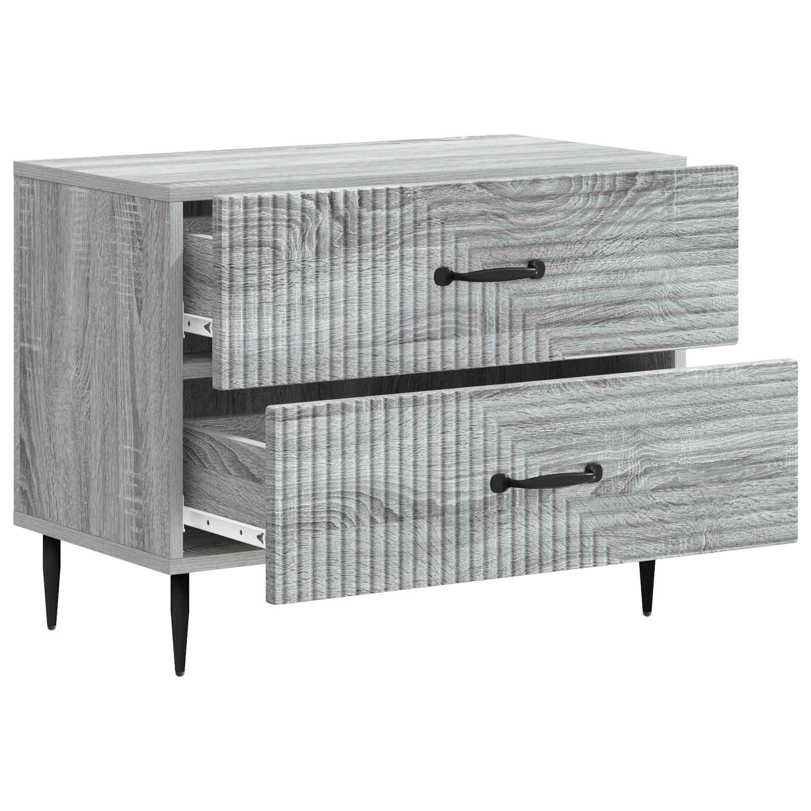 Cabinet de chevet avec tiroir Sonoma gris 62 x 34,5 x 47,5 cm - XIOS