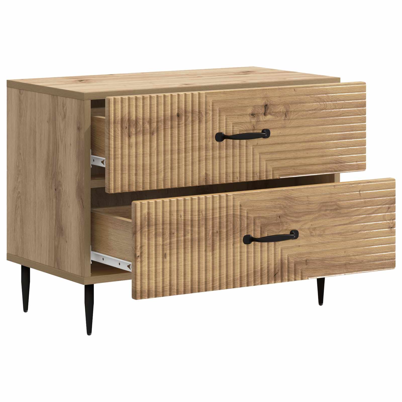 Cabinet de chevet Chêne artisanal 62 x 34,5 x 47,5 cm - XIOS