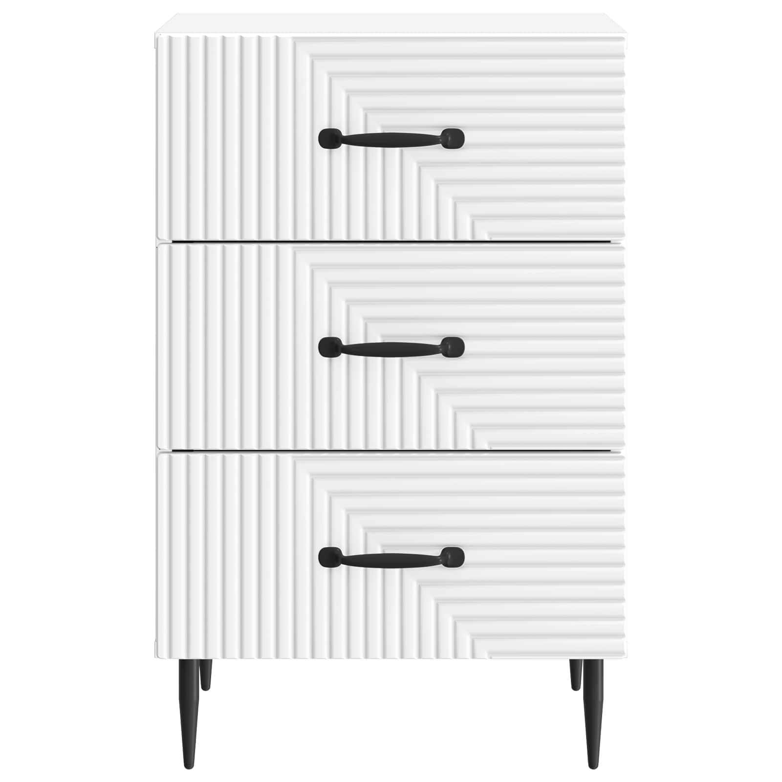 Cabinet de chevet Blanc 43 x 41 x 66,5 cm Bois d'ingénierie - XIOS