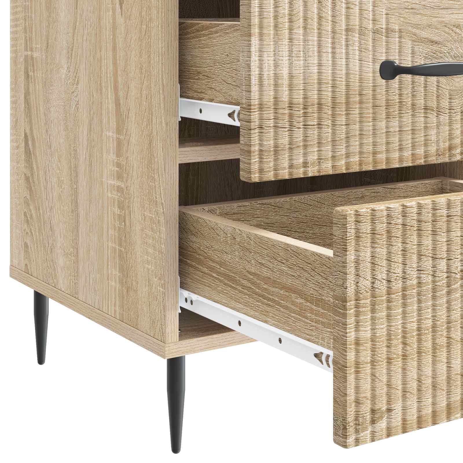 Cabinet de chevet avec tiroir Chêne Sonoma 43 x 41 x 66,5 cm - XIOS