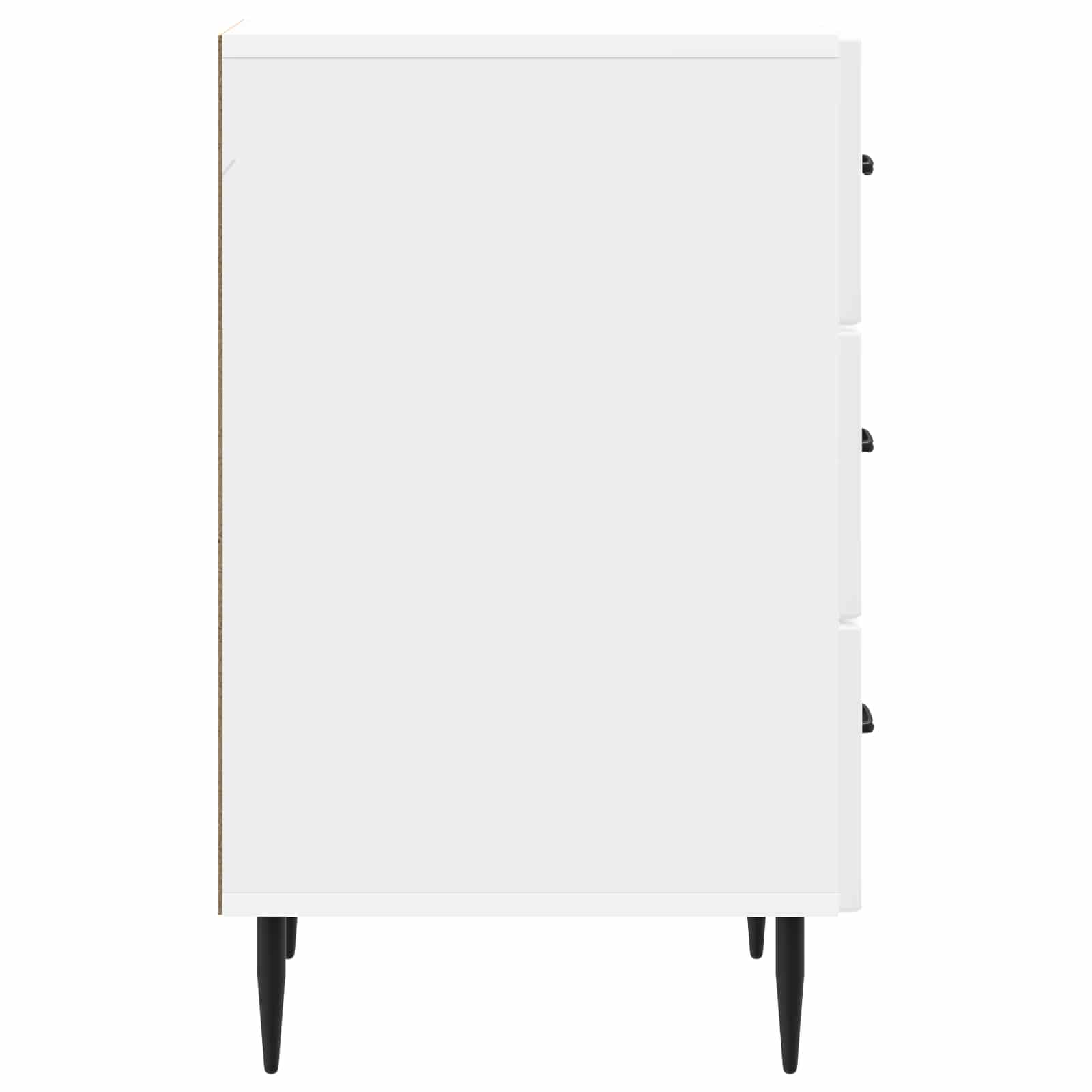Cabinet de chevet avec tiroir Blanc brillant 43 x 41 x 66,5 cm - XIOS