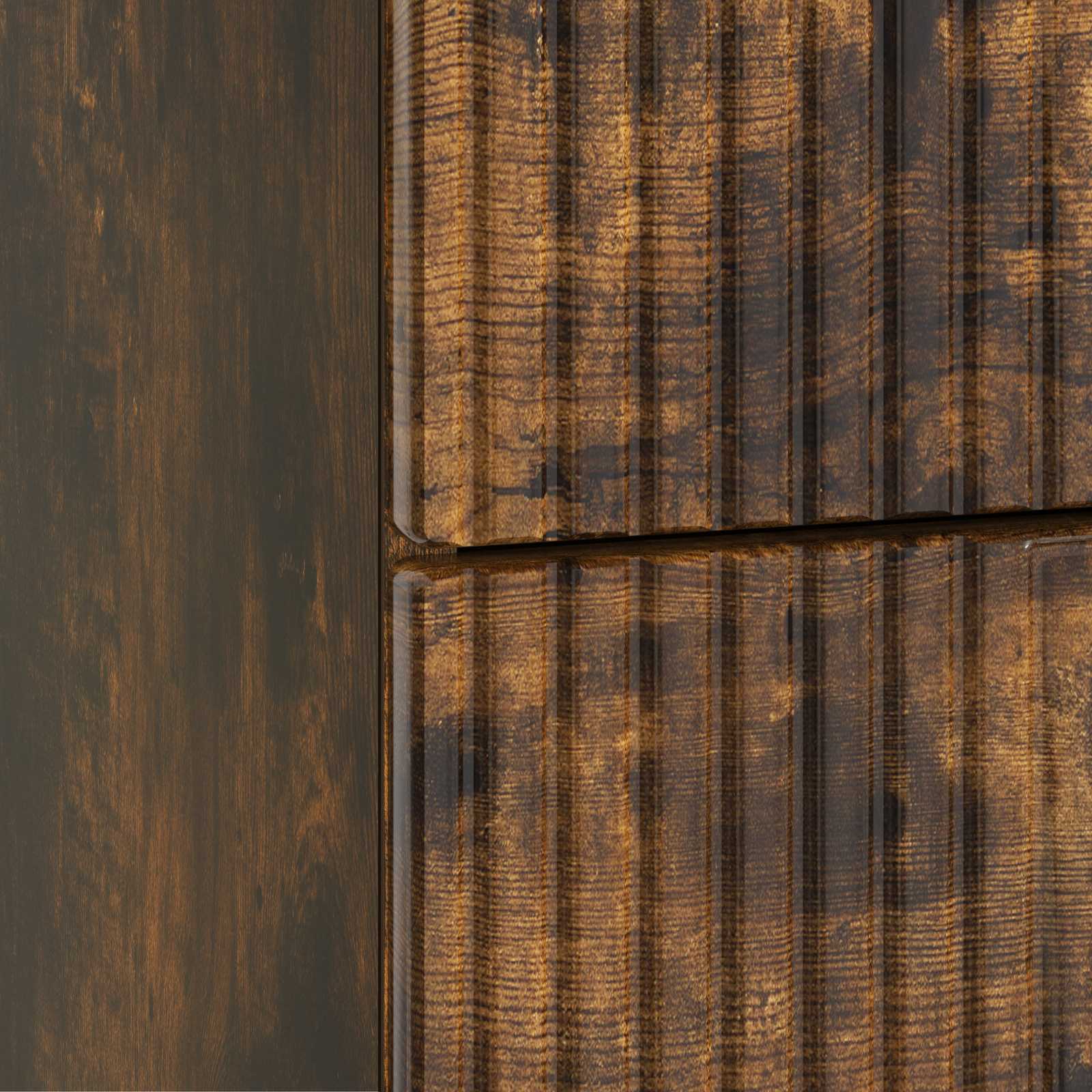 Cabinet de chevet avec tiroir Chêne fumé 43 x 41 x 66,5 cm - XIOS