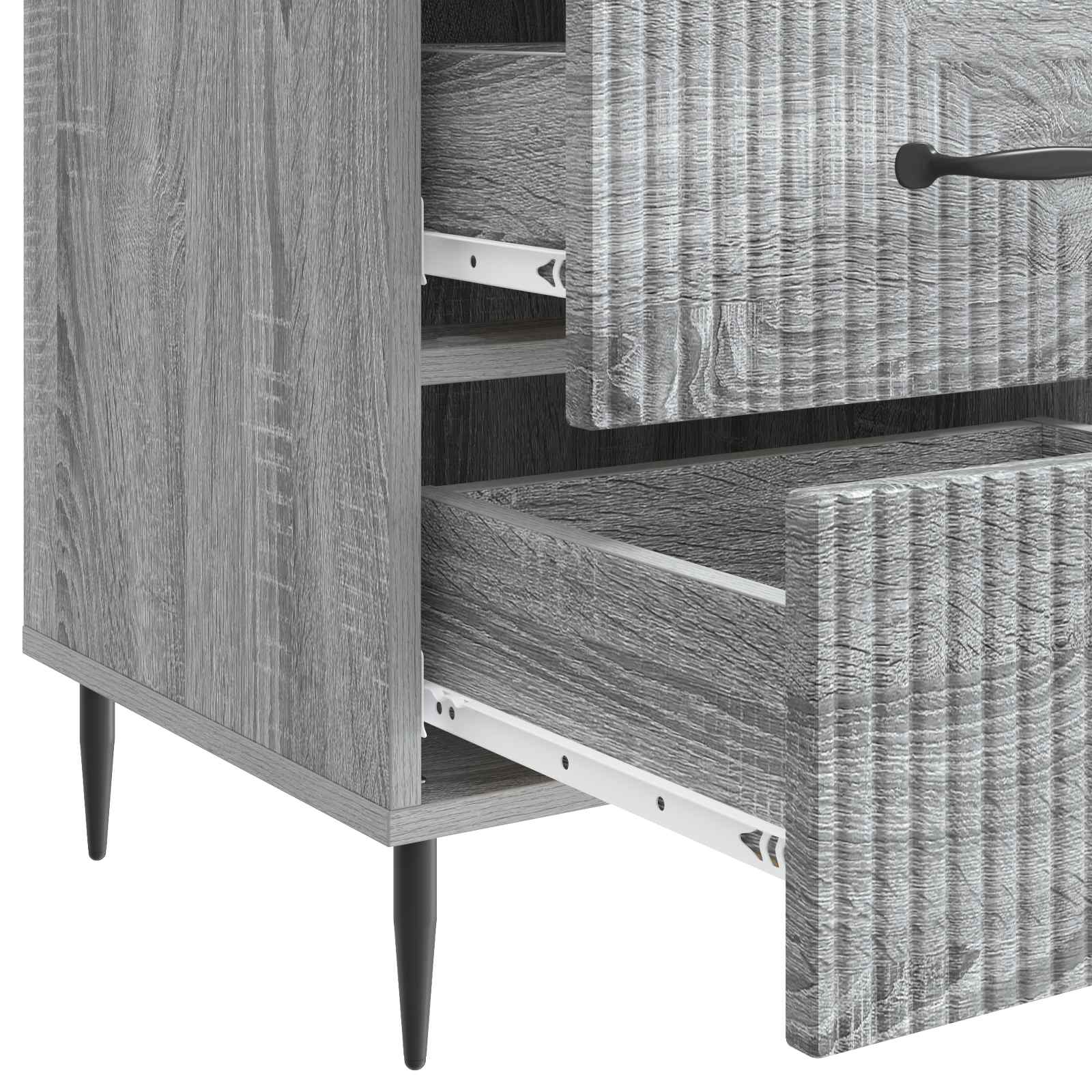 Cabinet de chevet avec tiroir Sonoma gris 43 x 41 x 66,5 cm - XIOS