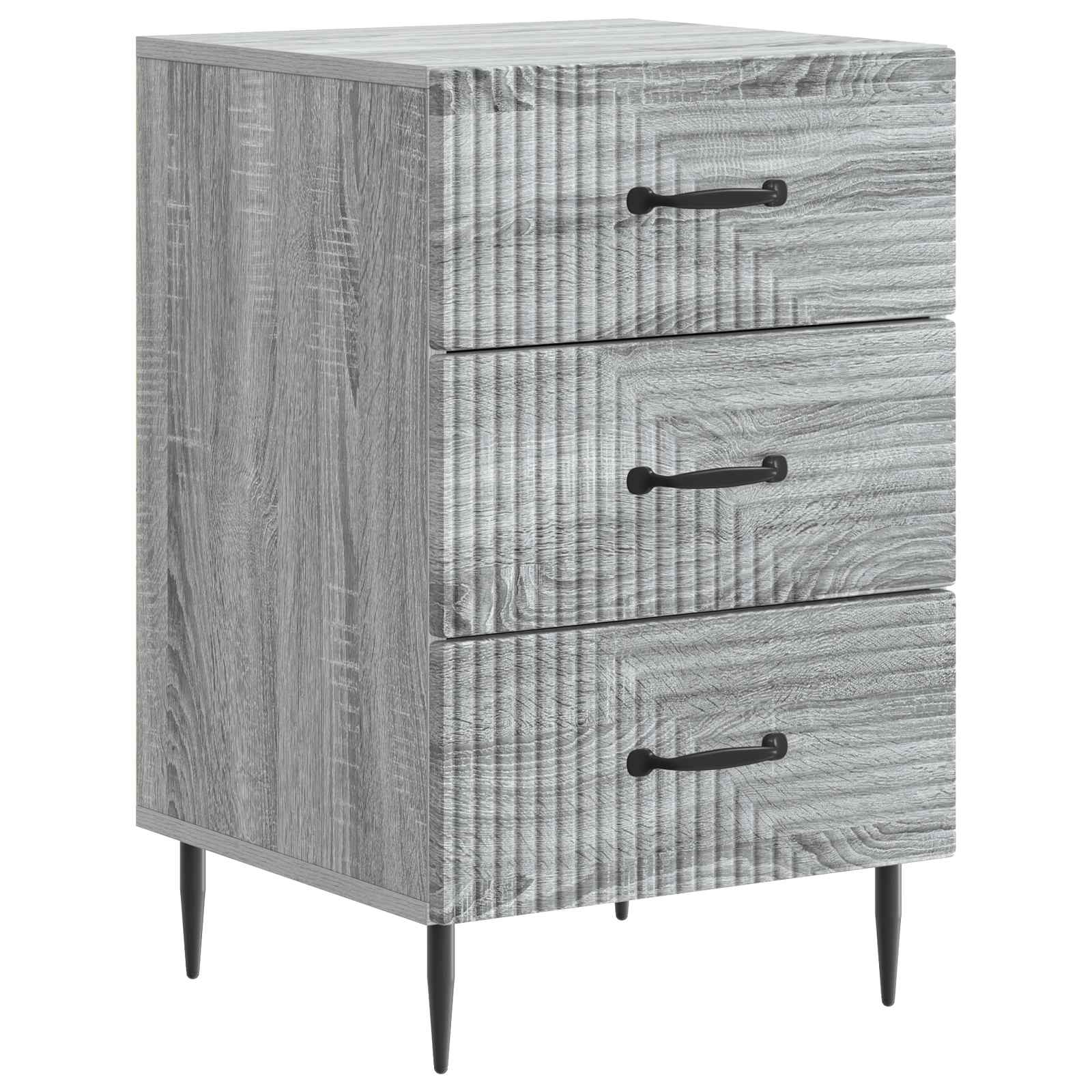 Cabinet de chevet avec tiroir Sonoma gris 43 x 41 x 66,5 cm - XIOS