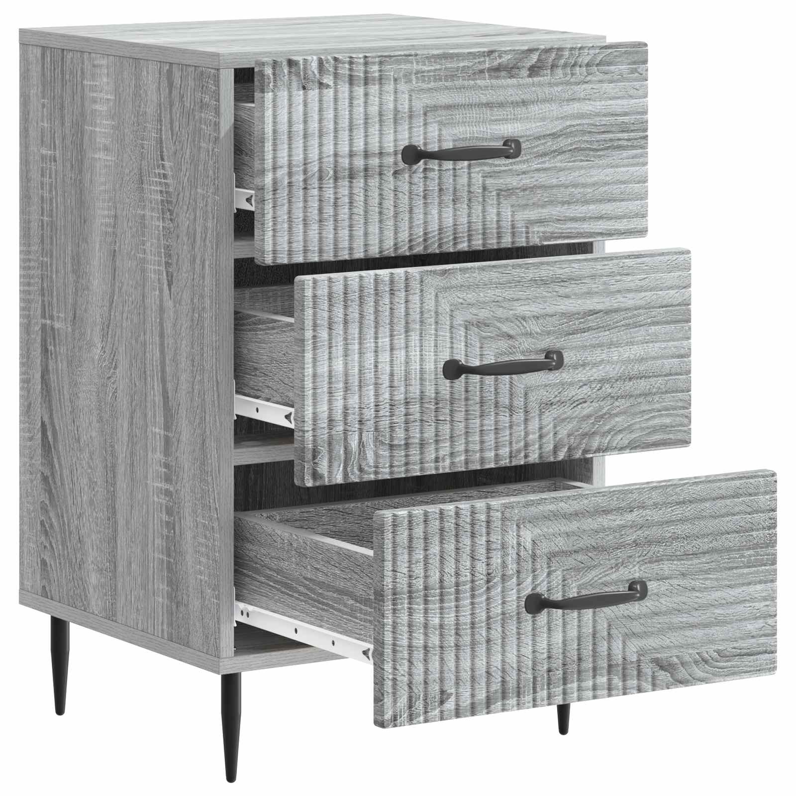 Cabinet de chevet avec tiroir Sonoma gris 43 x 41 x 66,5 cm - XIOS