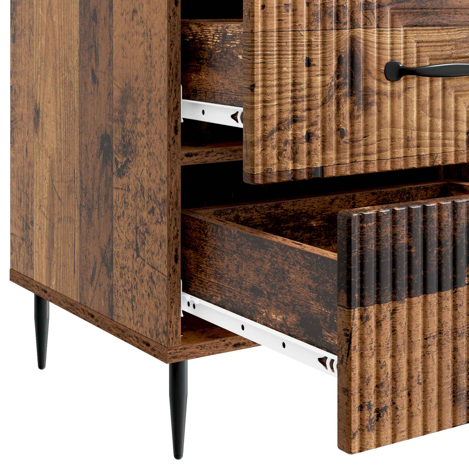 Cabinet de chevet avec tiroir Bois ancien 43 x 41 x 66,5 cm - XIOS