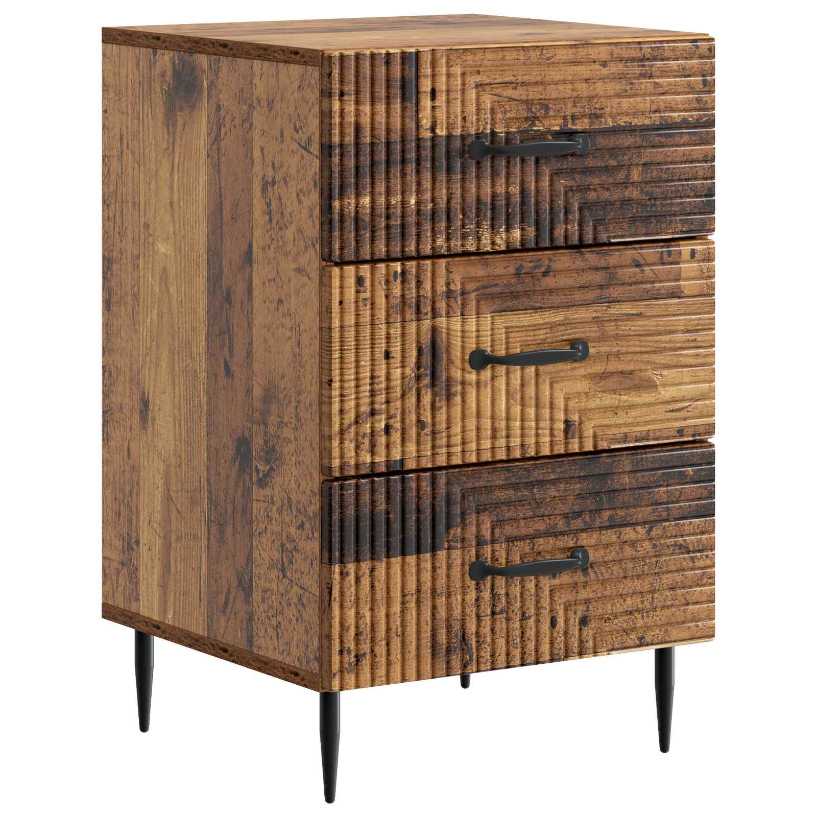 Cabinet de chevet avec tiroir Bois ancien 43 x 41 x 66,5 cm - XIOS