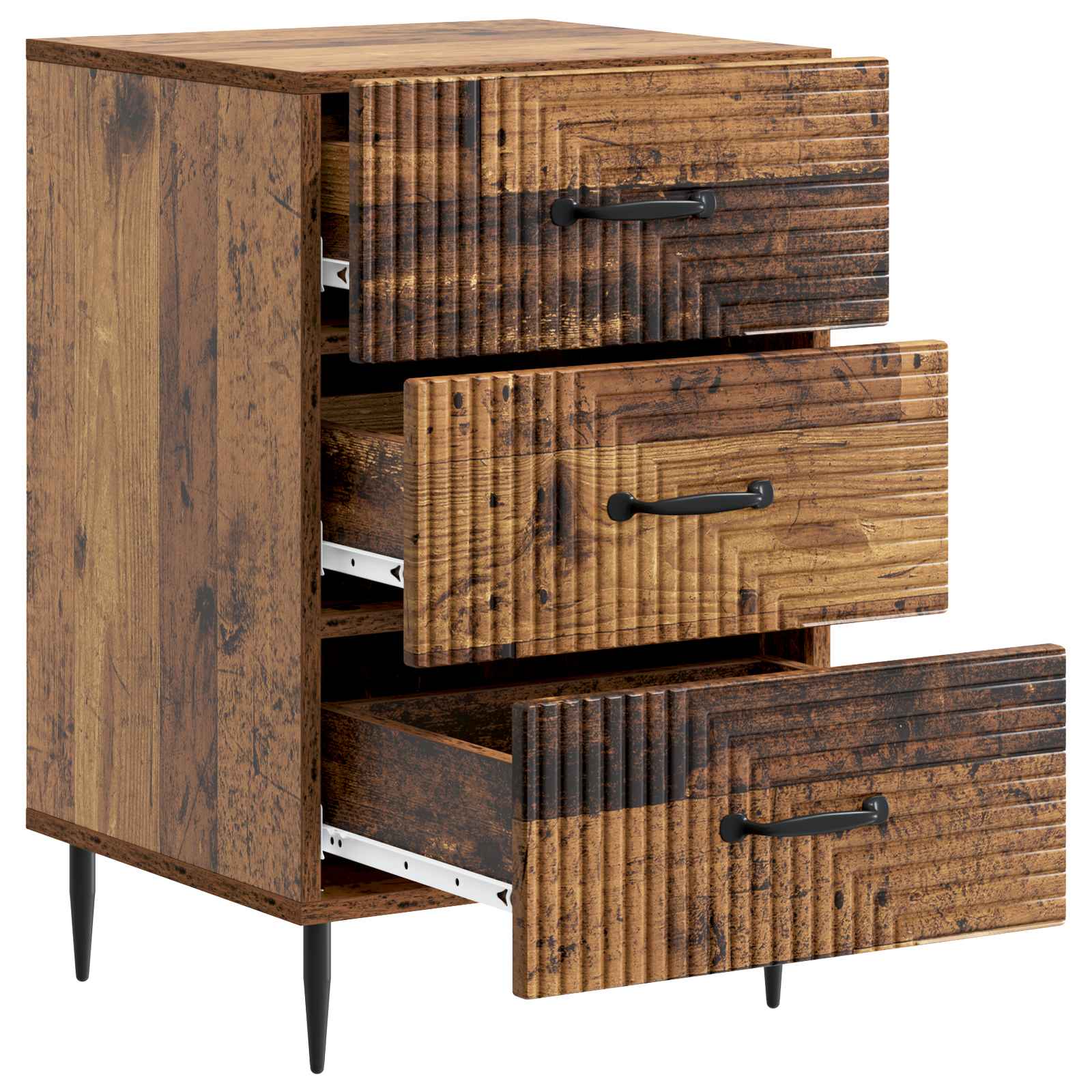 Cabinet de chevet avec tiroir Bois ancien 43 x 41 x 66,5 cm - XIOS