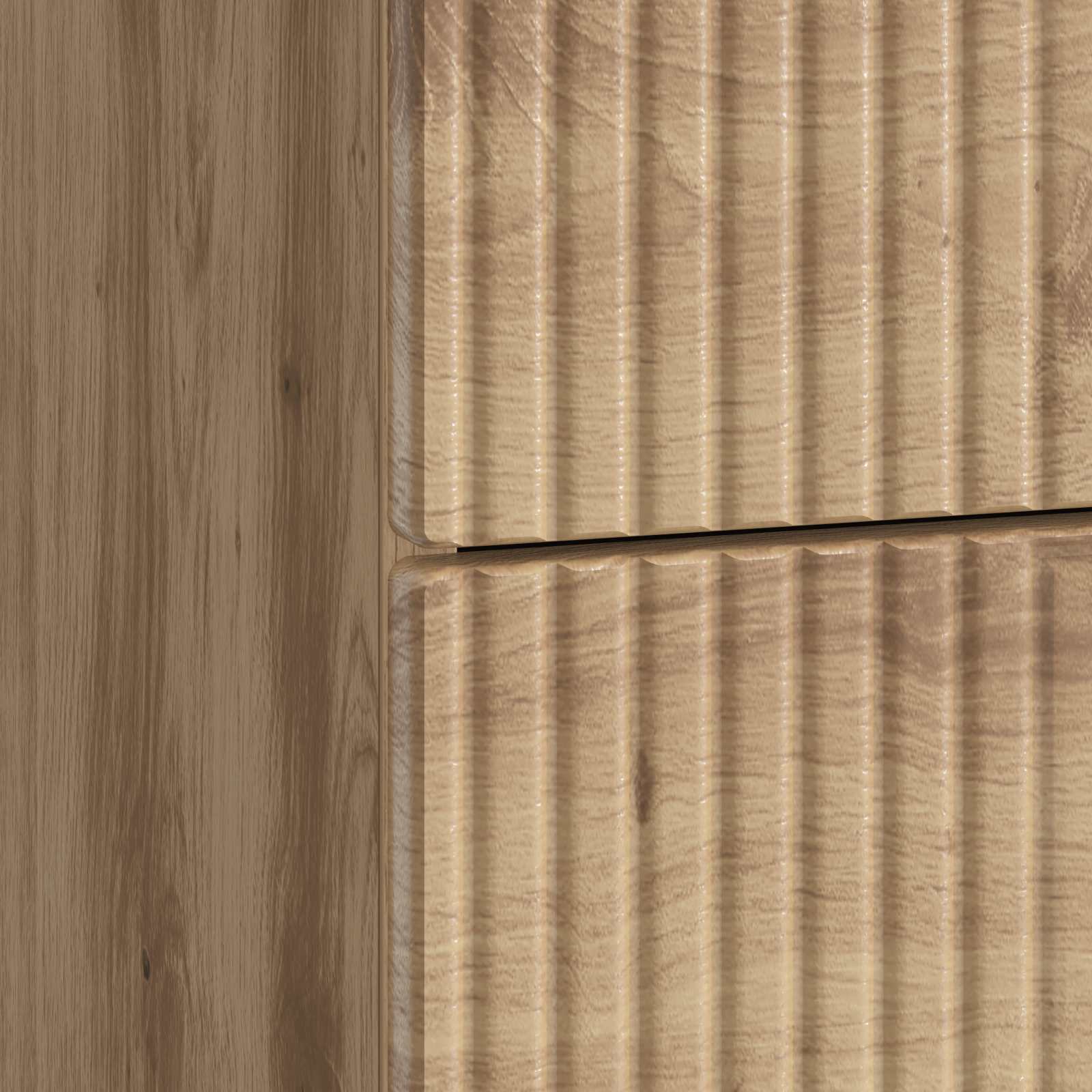 Cabinet de chevet avec tiroir Chêne artisanal 43 x 41 x 66,5 cm - XIOS
