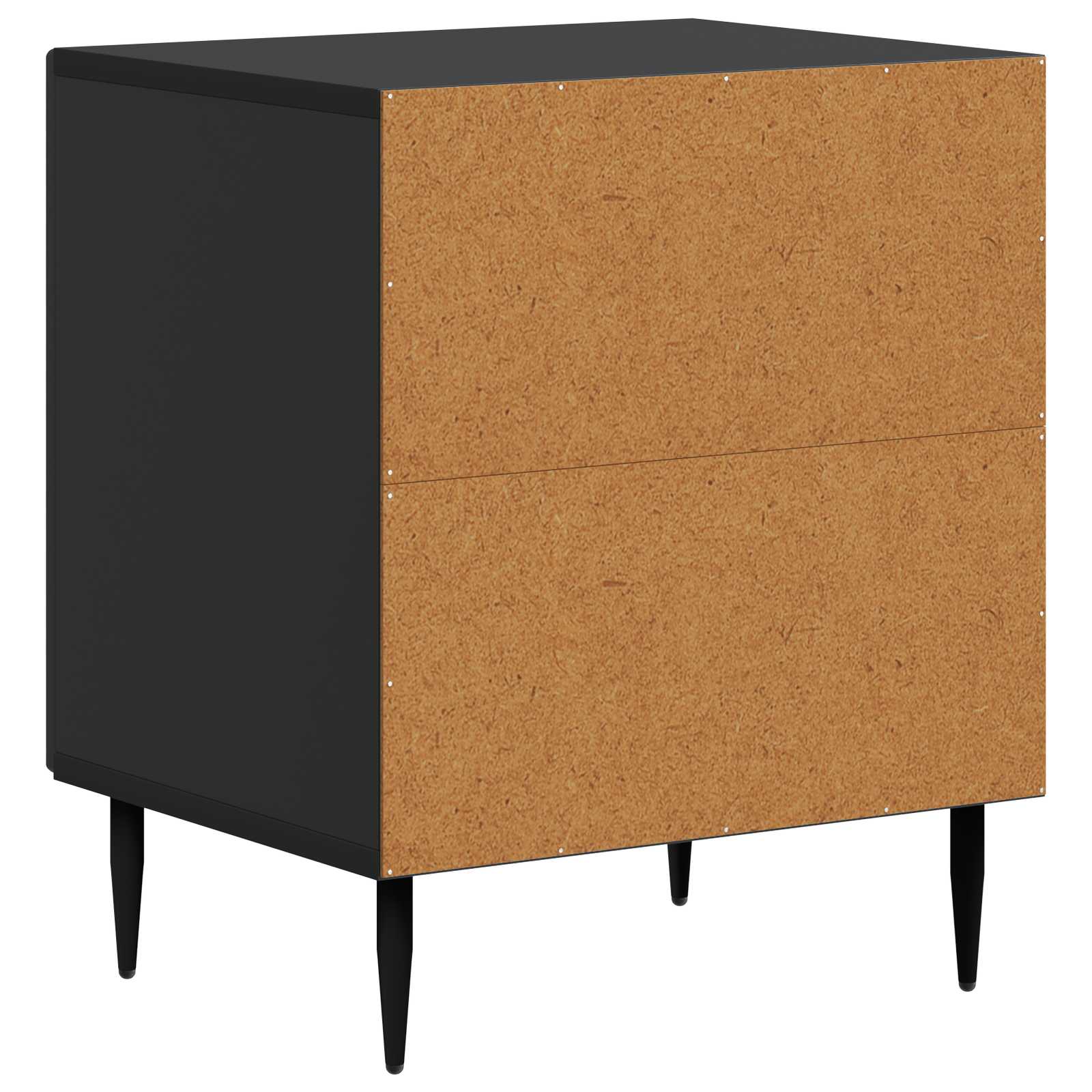 Cabinet de chevet 2 pcs Noir 43 x 34,5 x 50 cm - XIOS