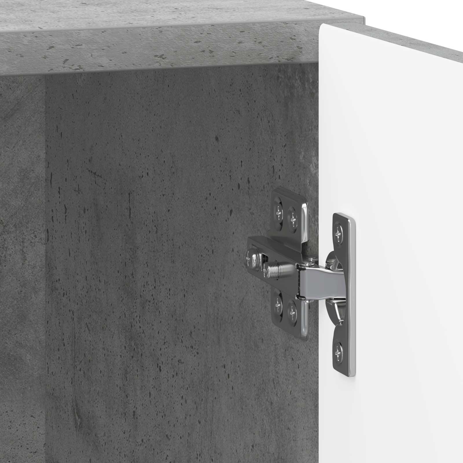 Cabinet de chevet 2 pcs Gris béton 43 x 34,5 x 50 cm - XIOS