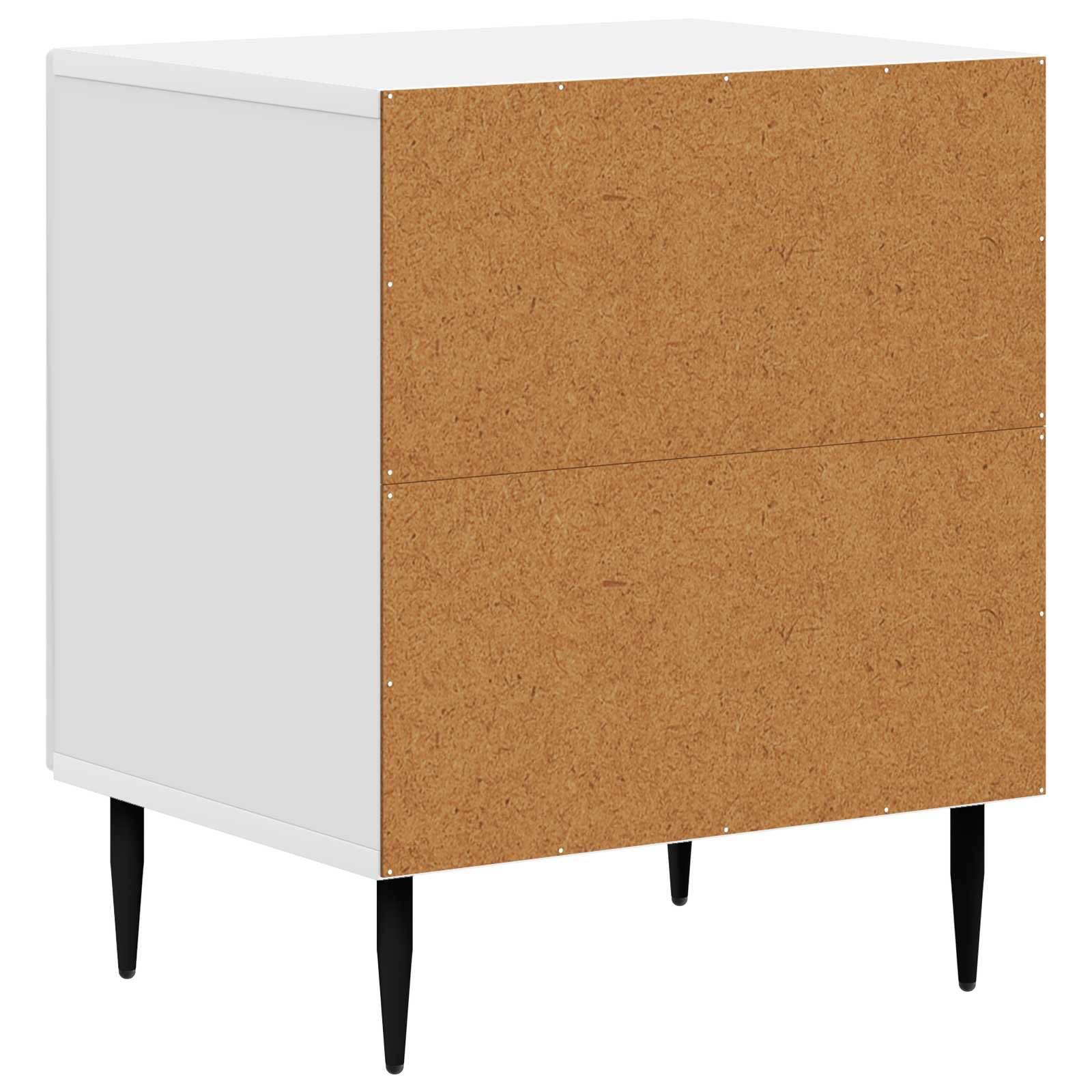 Cabinet de chevet 2 pcs Blanc brillant 43 x 34,5 x 50 cm - XIOS
