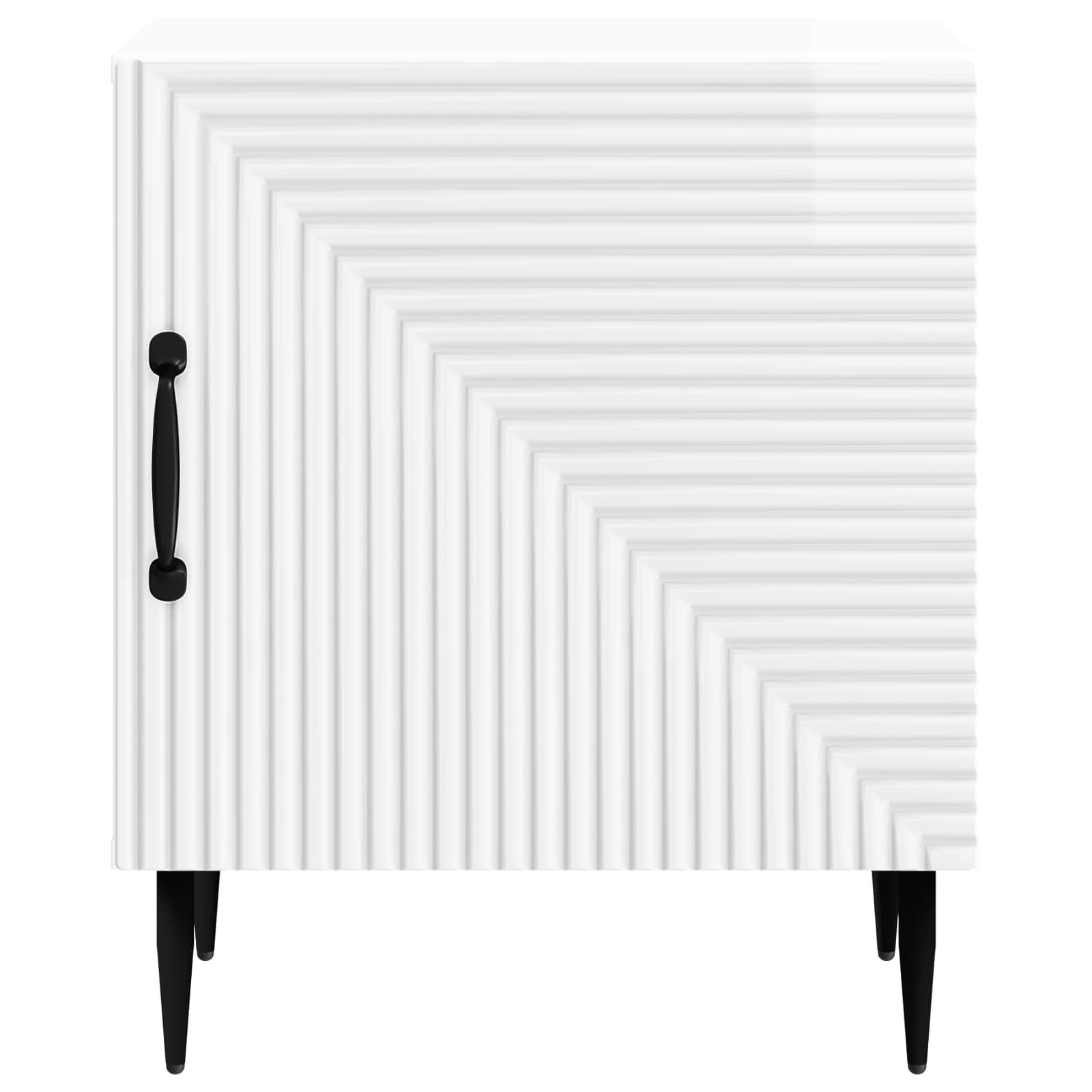 Cabinet de chevet 2 pcs Blanc brillant 43 x 34,5 x 50 cm - XIOS