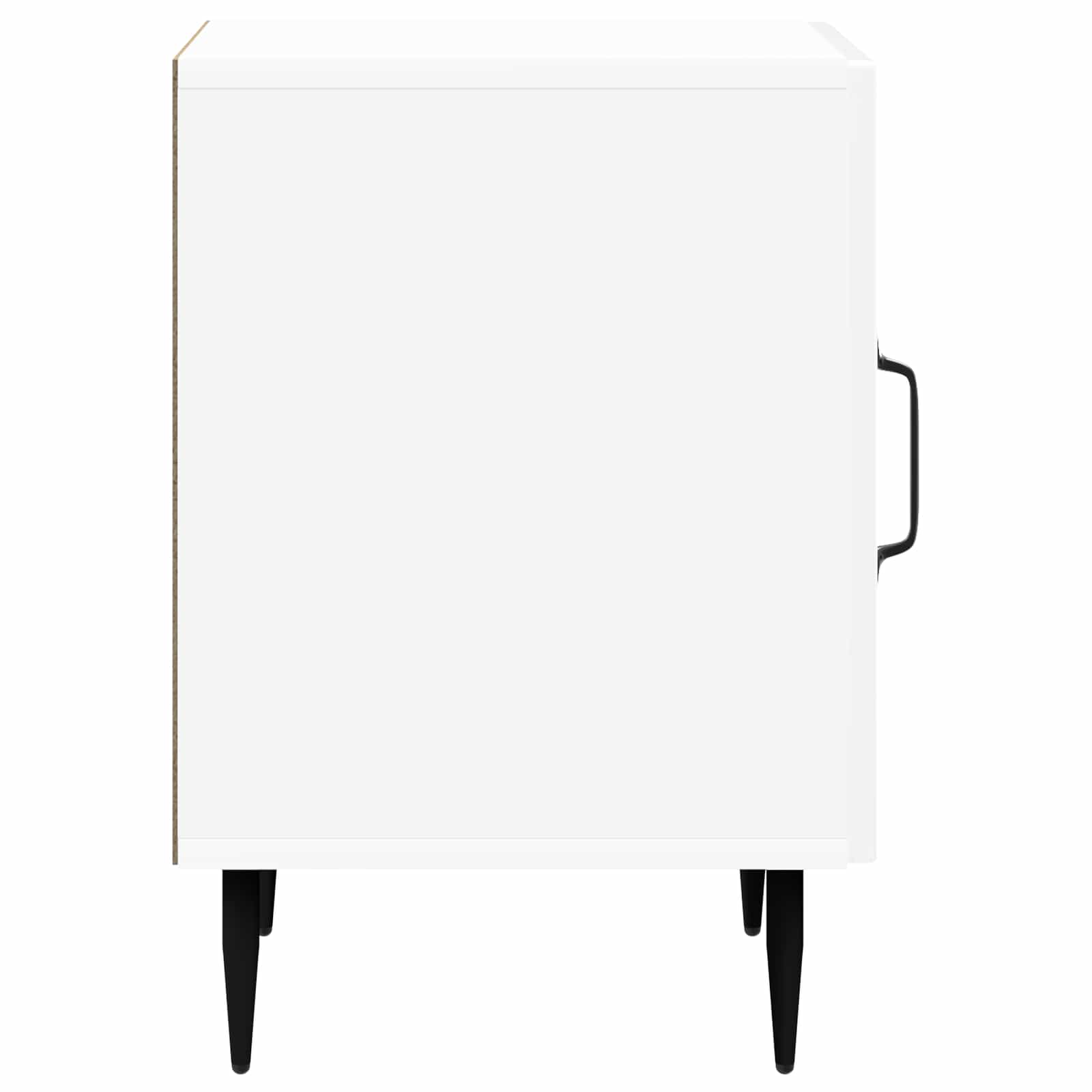 Cabinet de chevet 2 pcs Blanc brillant 43 x 34,5 x 50 cm - XIOS