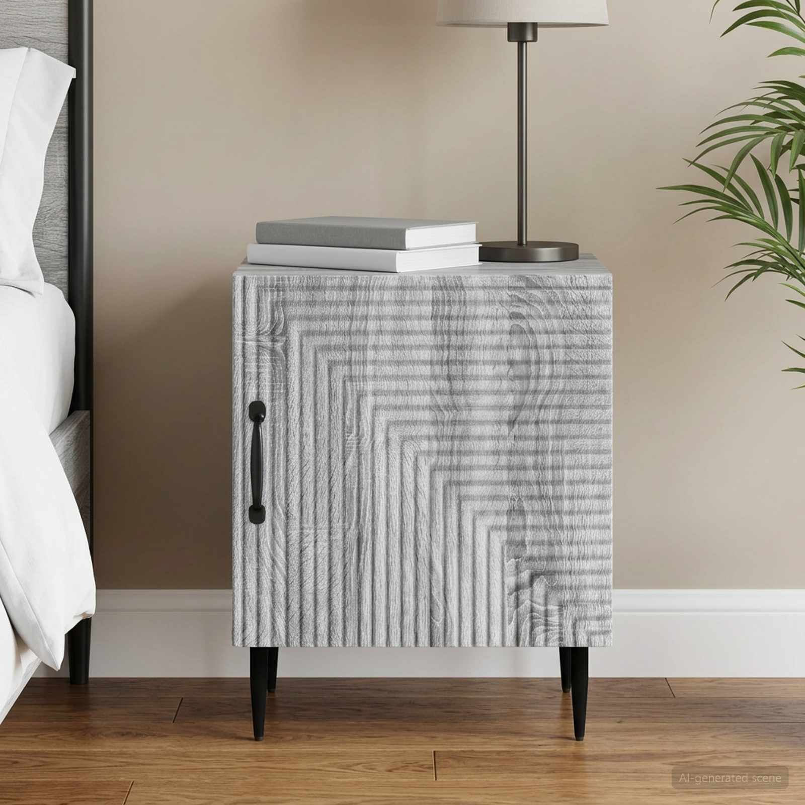 Cabinet de chevet Sonoma gris 43 x 34,5 x 50 cm - XIOS