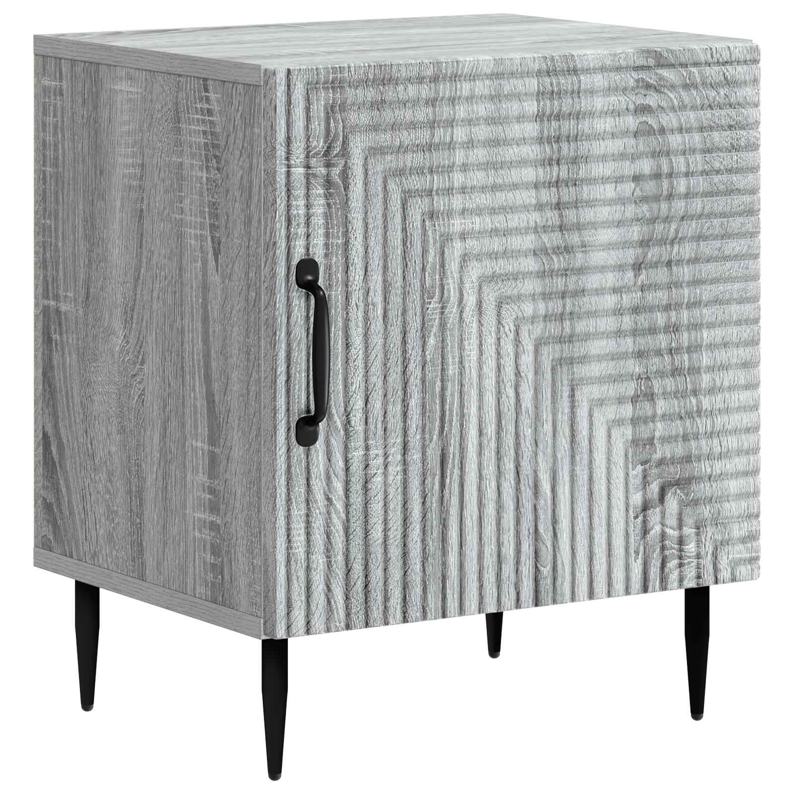 Cabinet de chevet 2 pcs Sonoma gris 43 x 34,5 x 50 cm - XIOS