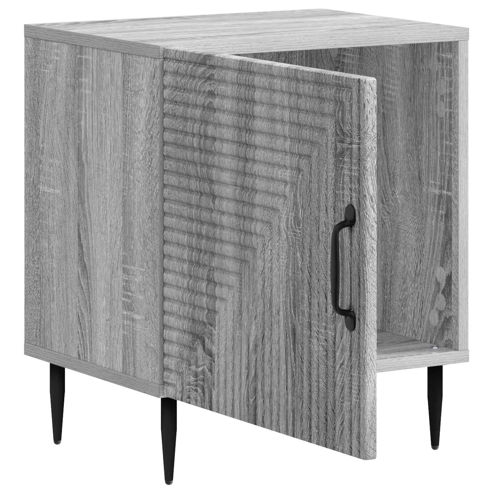 Cabinet de chevet 2 pcs Sonoma gris 43 x 34,5 x 50 cm - XIOS