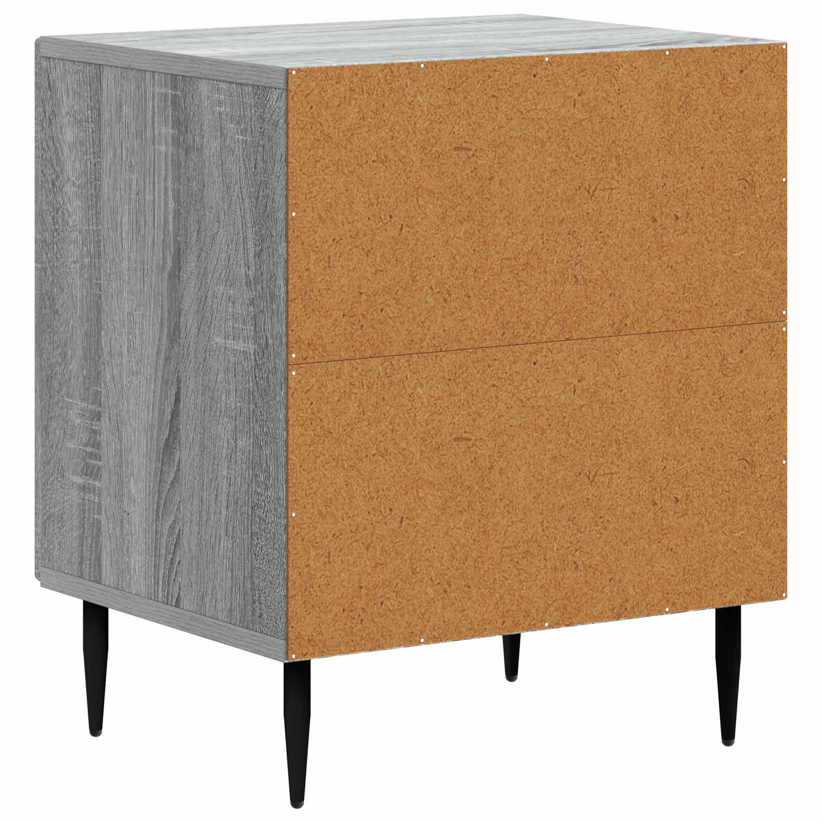 Cabinet de chevet 2 pcs Sonoma gris 43 x 34,5 x 50 cm - XIOS