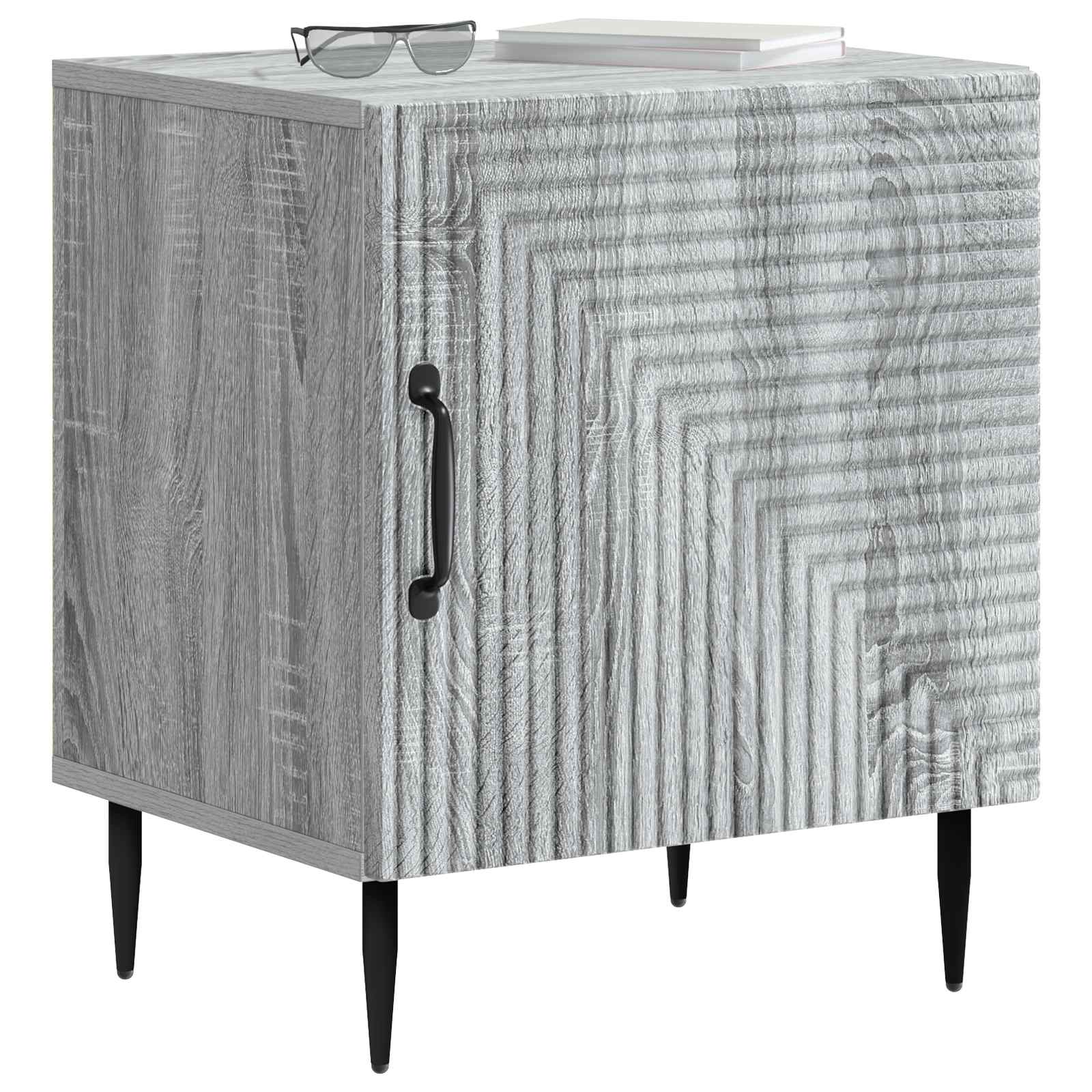 Cabinet de chevet 2 pcs Sonoma gris 43 x 34,5 x 50 cm - XIOS
