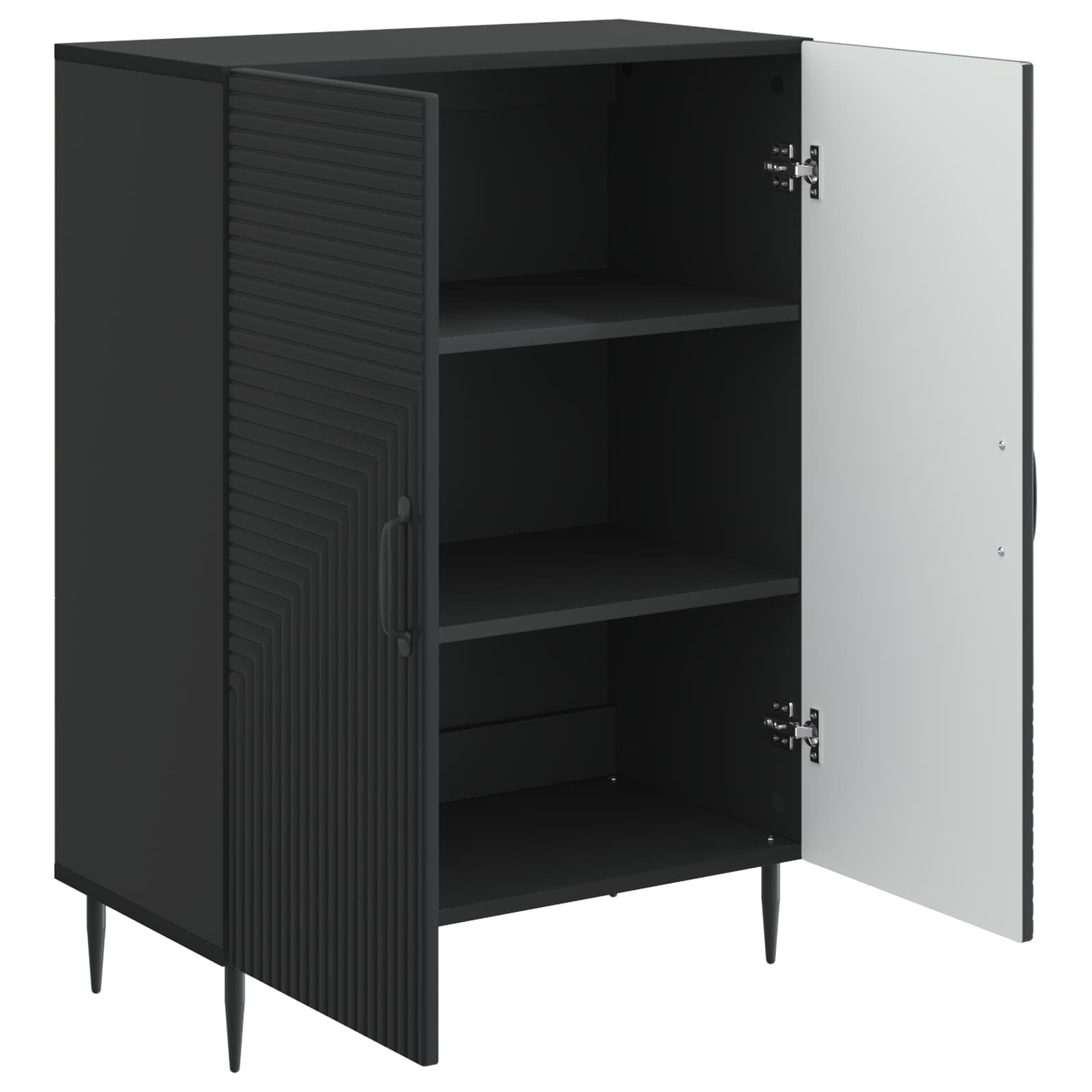 Buffet Noir 66 x 34,5 x 89,5 cm Bois d'ingénierie - XIOS