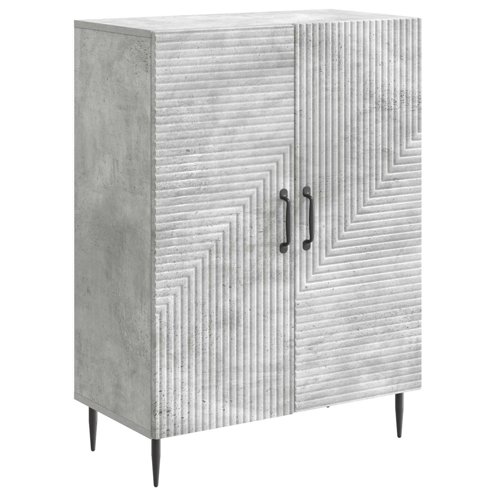 Buffet Gris béton 66 x 34,5 x 89,5 cm Bois d'ingénierie - XIOS