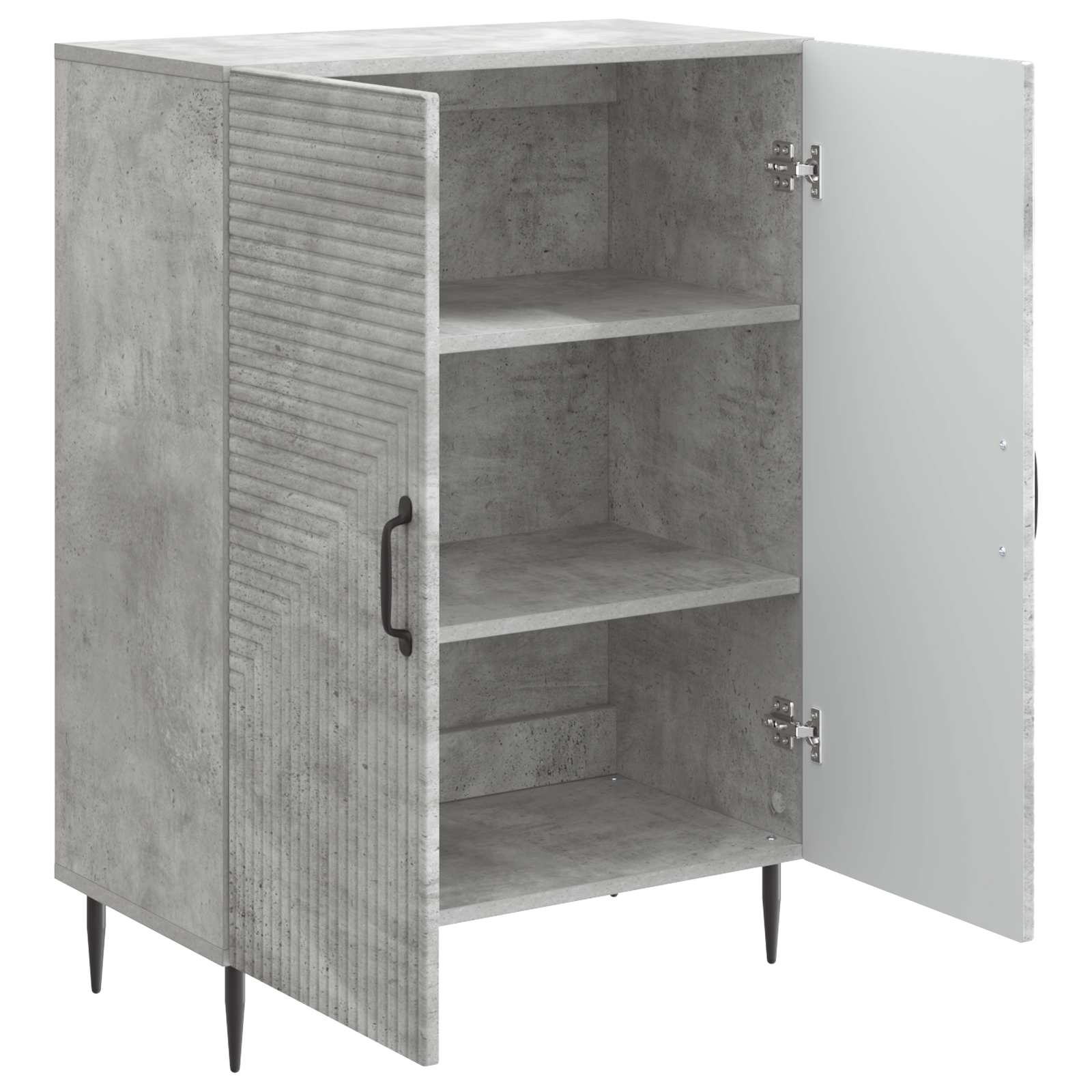 Buffet Gris béton 66 x 34,5 x 89,5 cm Bois d'ingénierie - XIOS