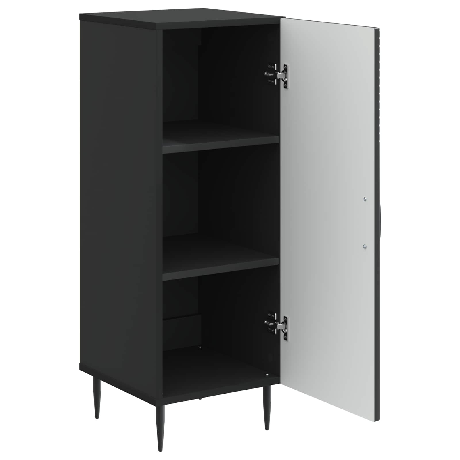 Buffet Noir 33 x 34,5 x 89,5 cm Bois d'ingénierie - XIOS