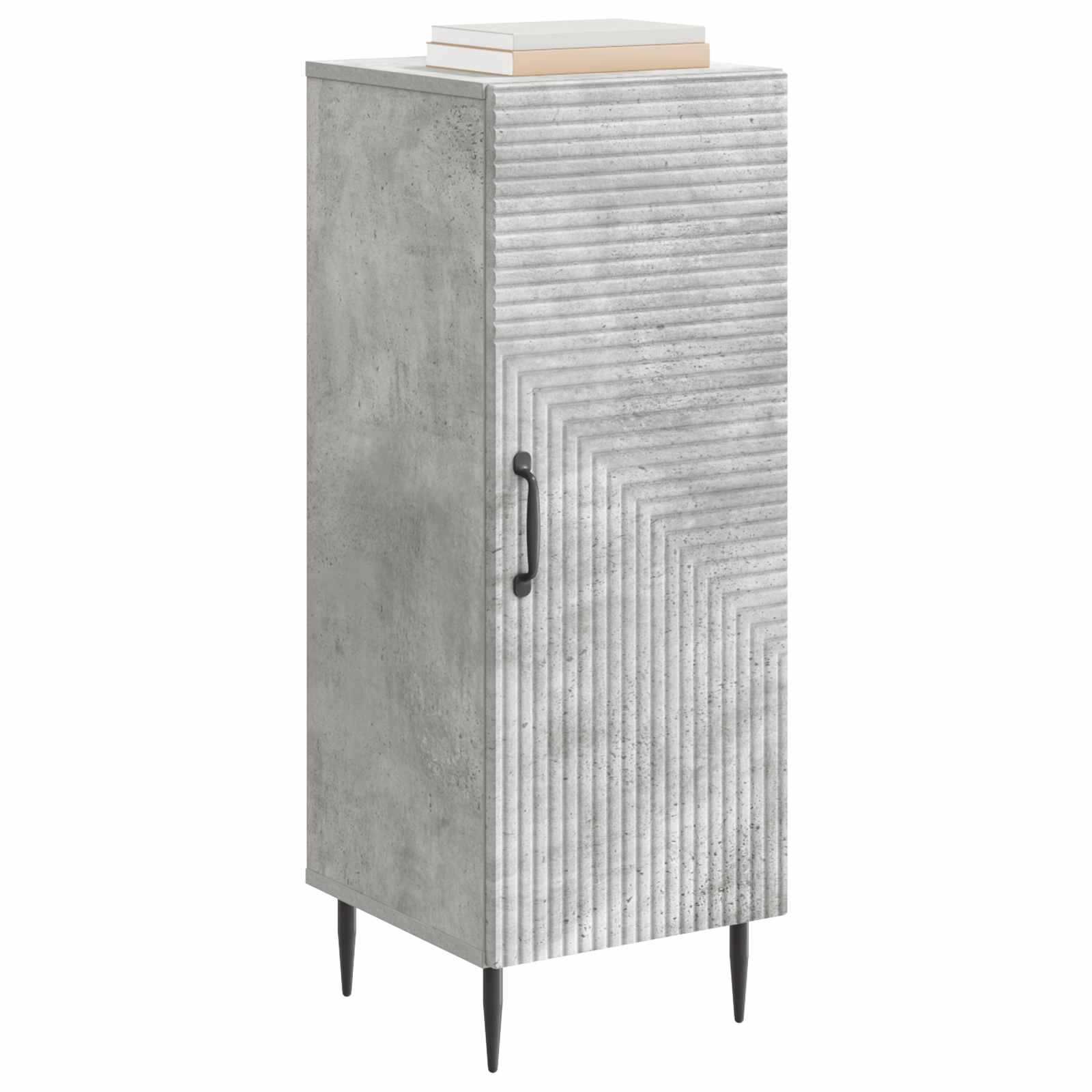 Buffet Gris béton 33 x 34,5 x 89,5 cm Bois d'ingénierie - XIOS